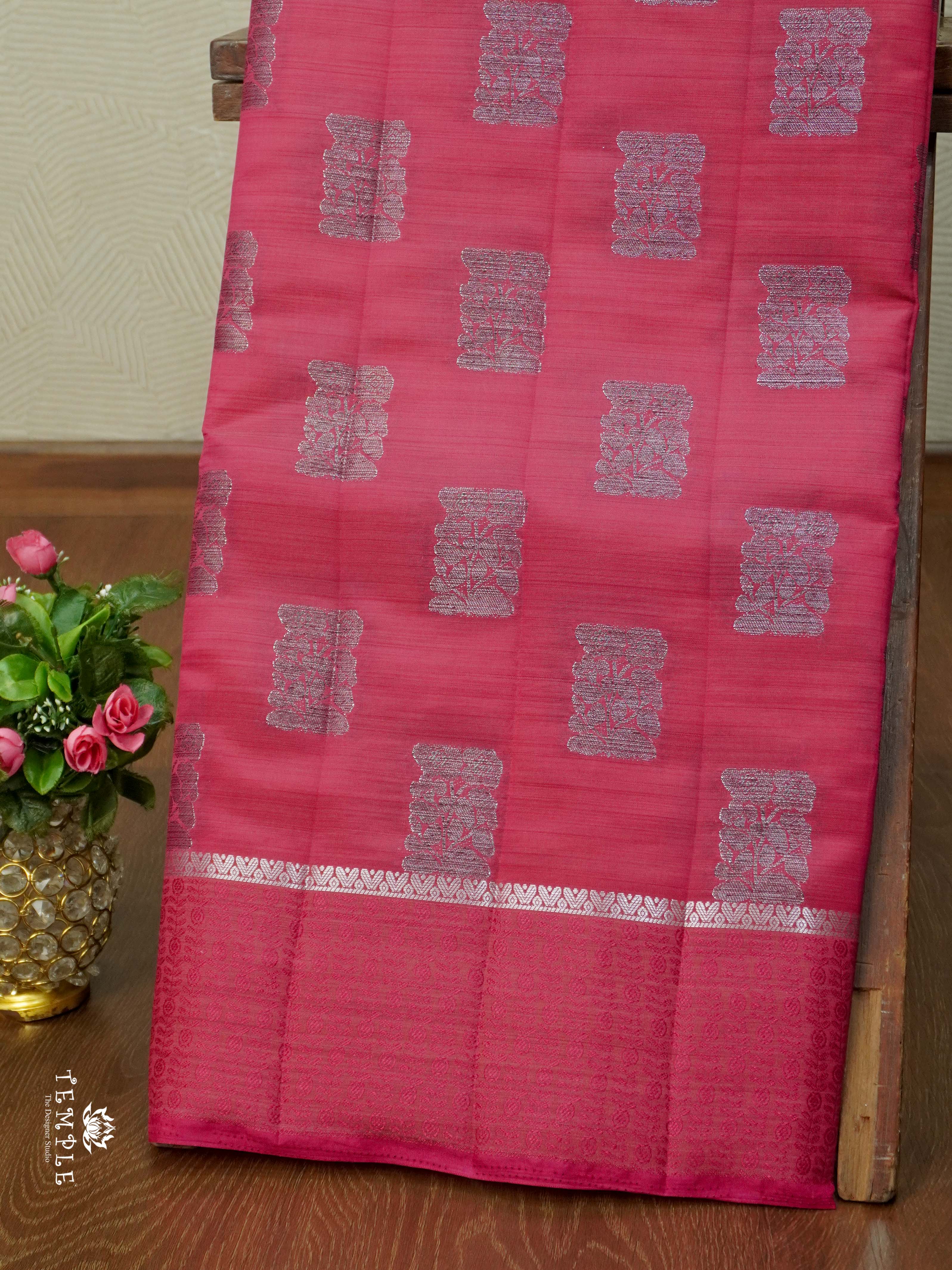 Tussar Silk Saree With Satin Border | TTDS2634