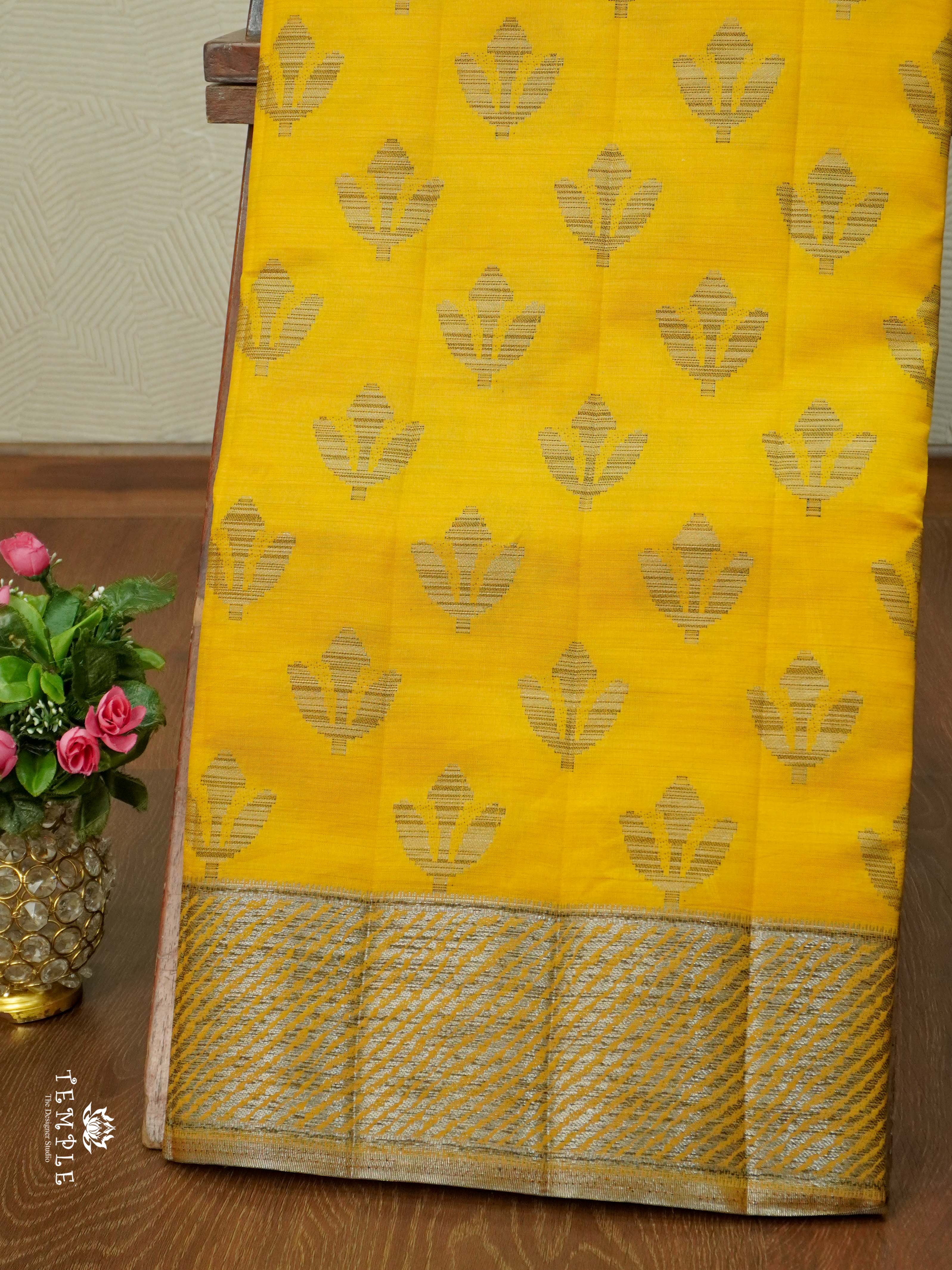 Tussar Silk Saree With Satin Border | TTDS2632 | Design 2