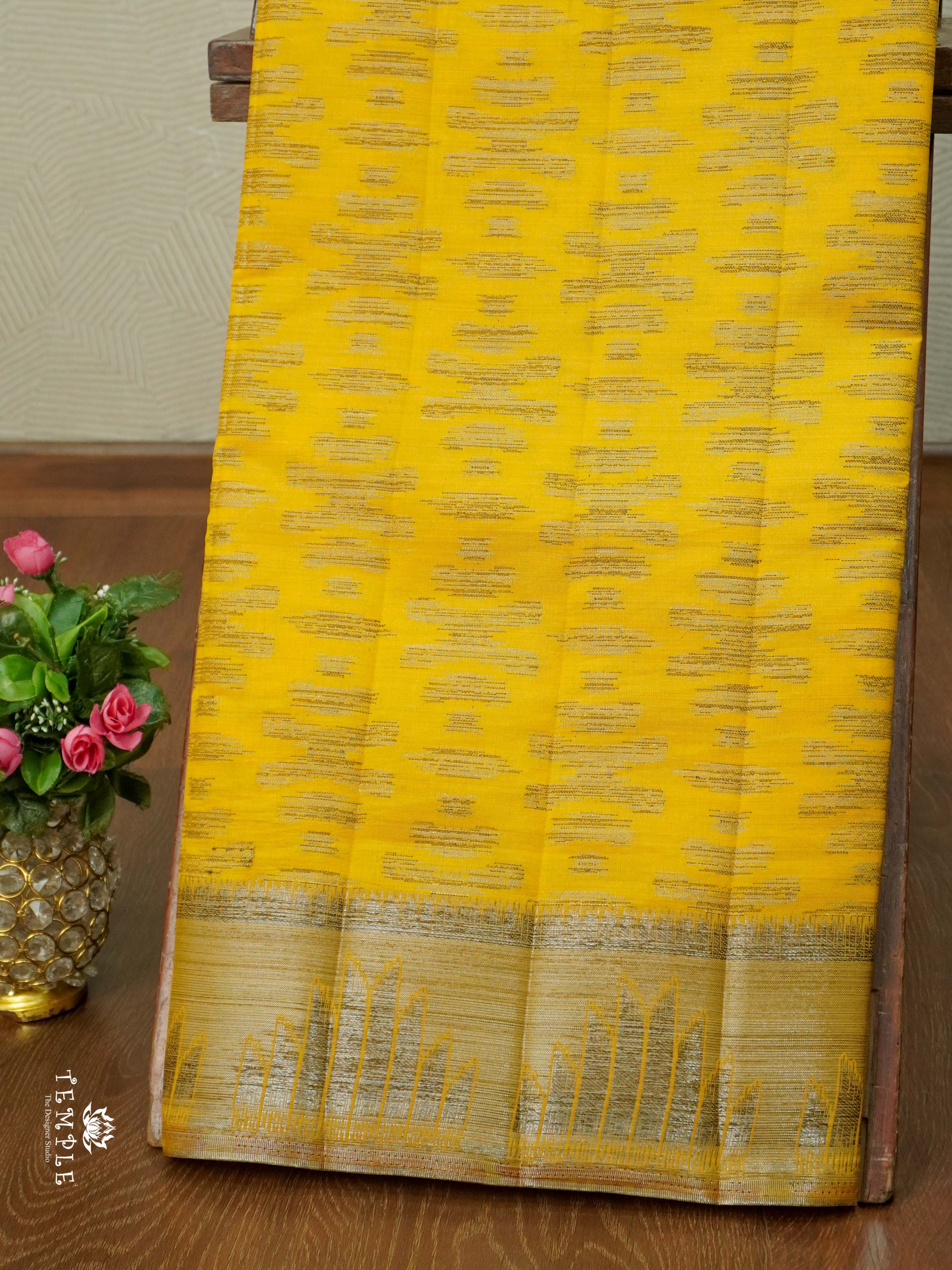 Tussar Silk Saree With Satin Border | TTDS2633 | Design 3