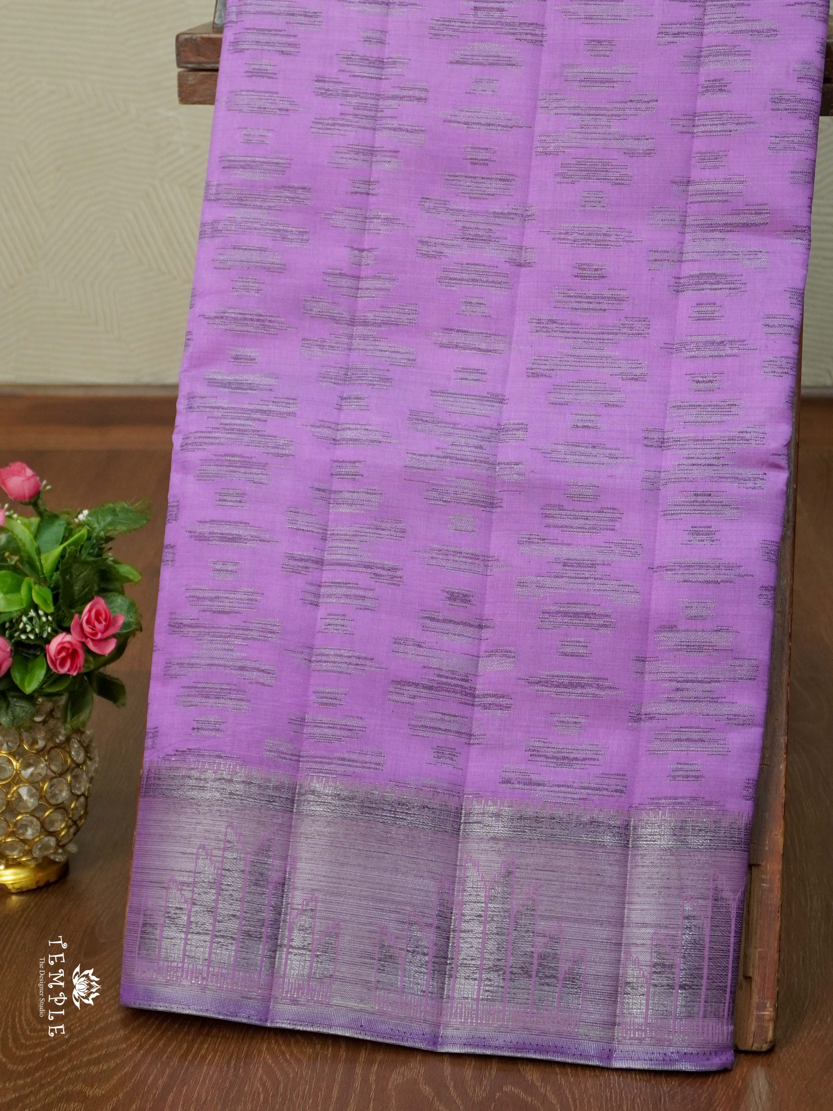Tussar Silk Saree With Satin Border | TTDS2633 | Design 3