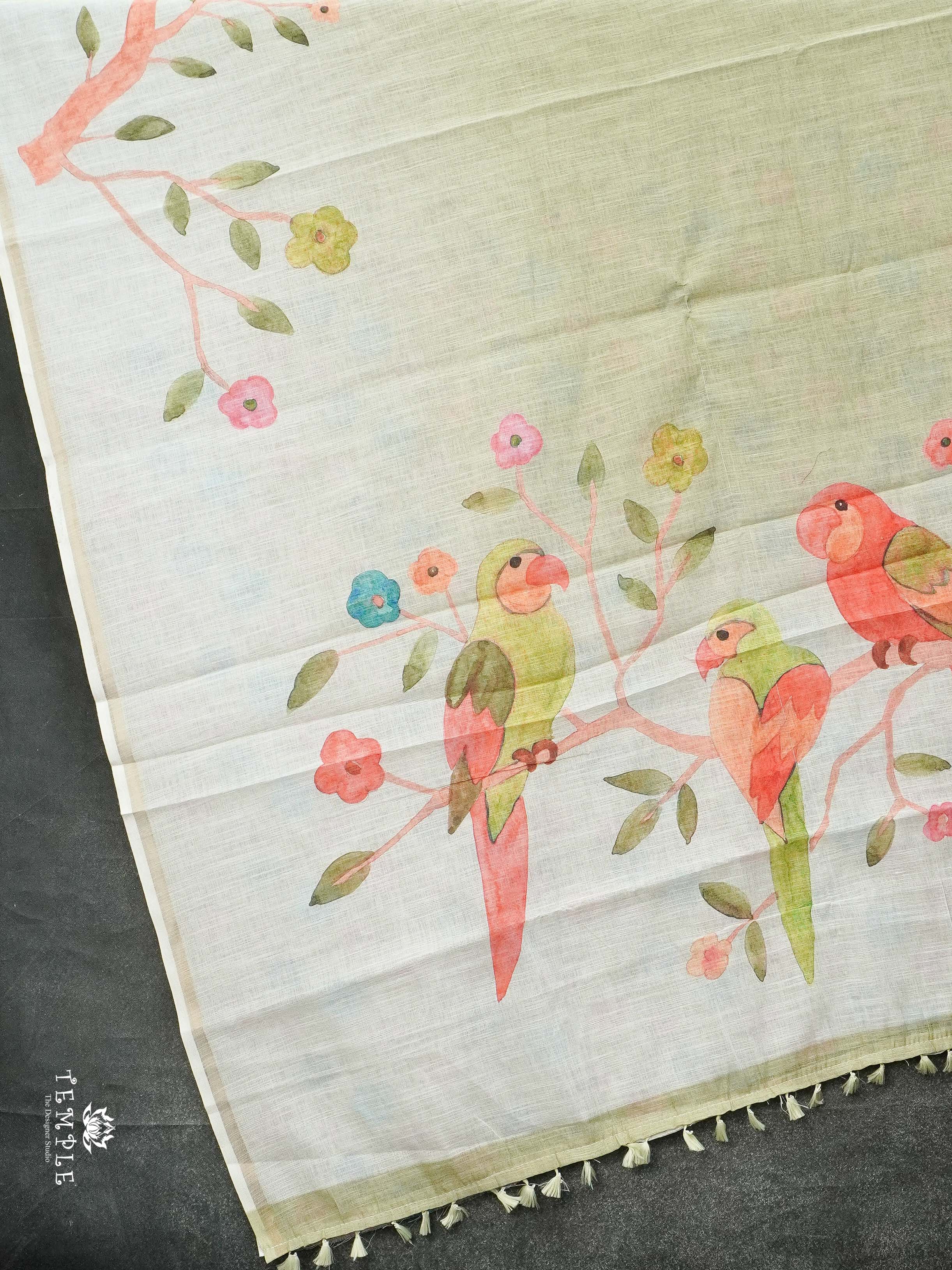 Printed Chanderi Cotton Saree | TTDS2129