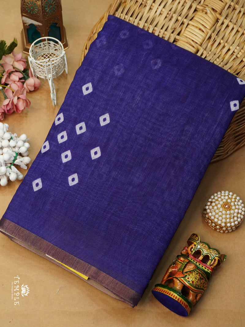 Linen Cotton Saree | TTDS3120