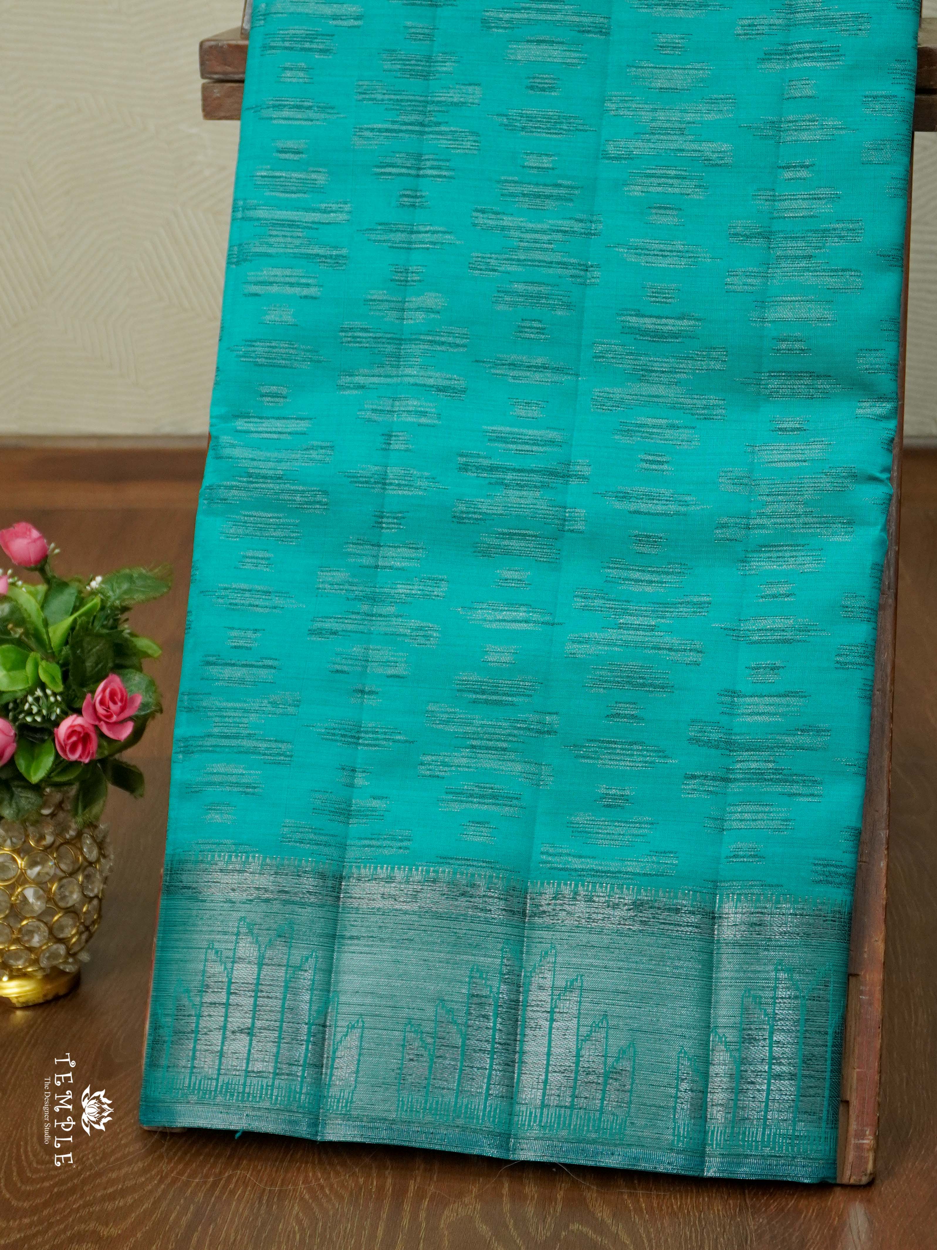 Tussar Silk Saree With Satin Border | TTDS2633 | Design 3