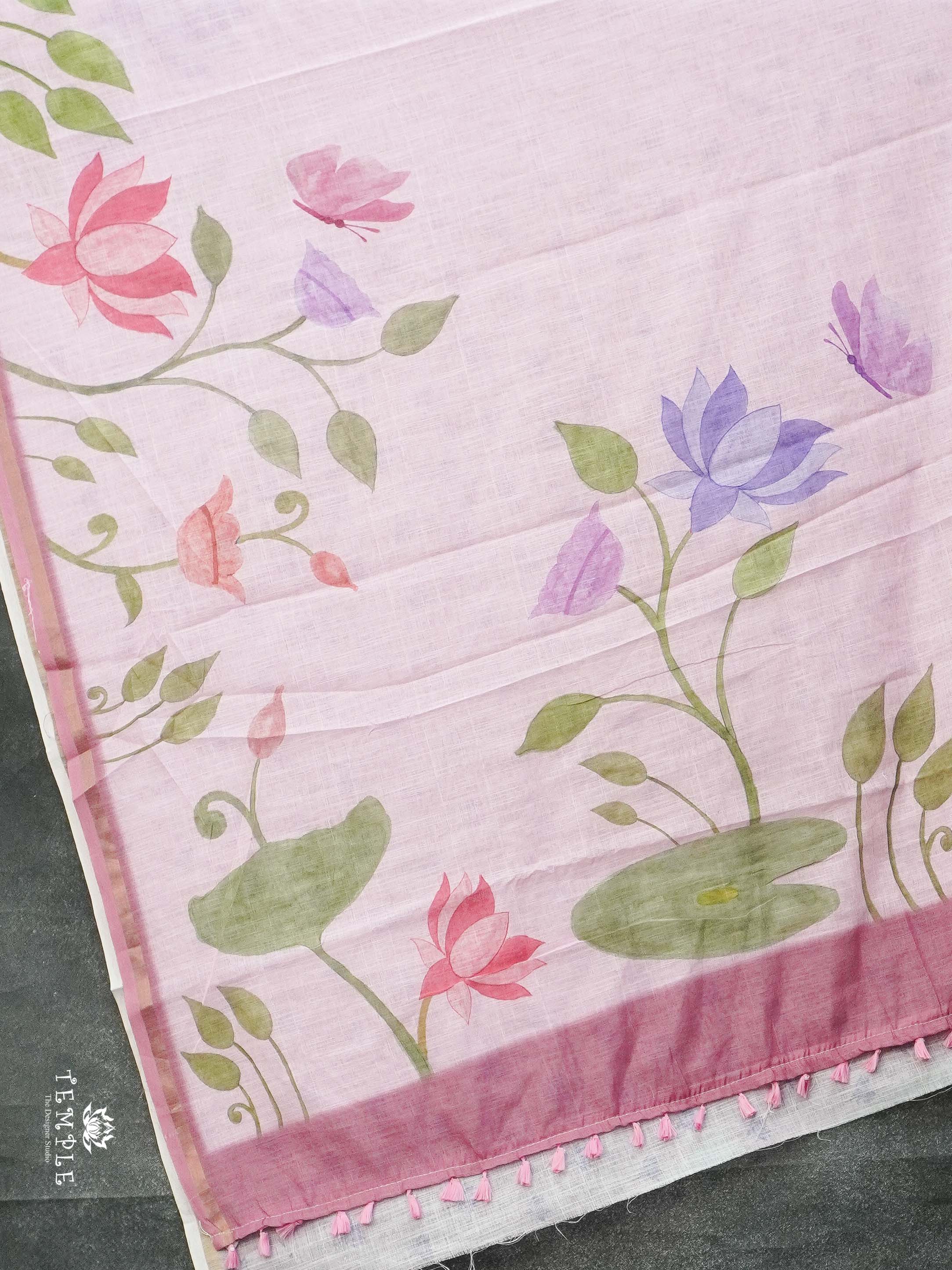 Printed Chanderi Cotton Saree | TTDS2130