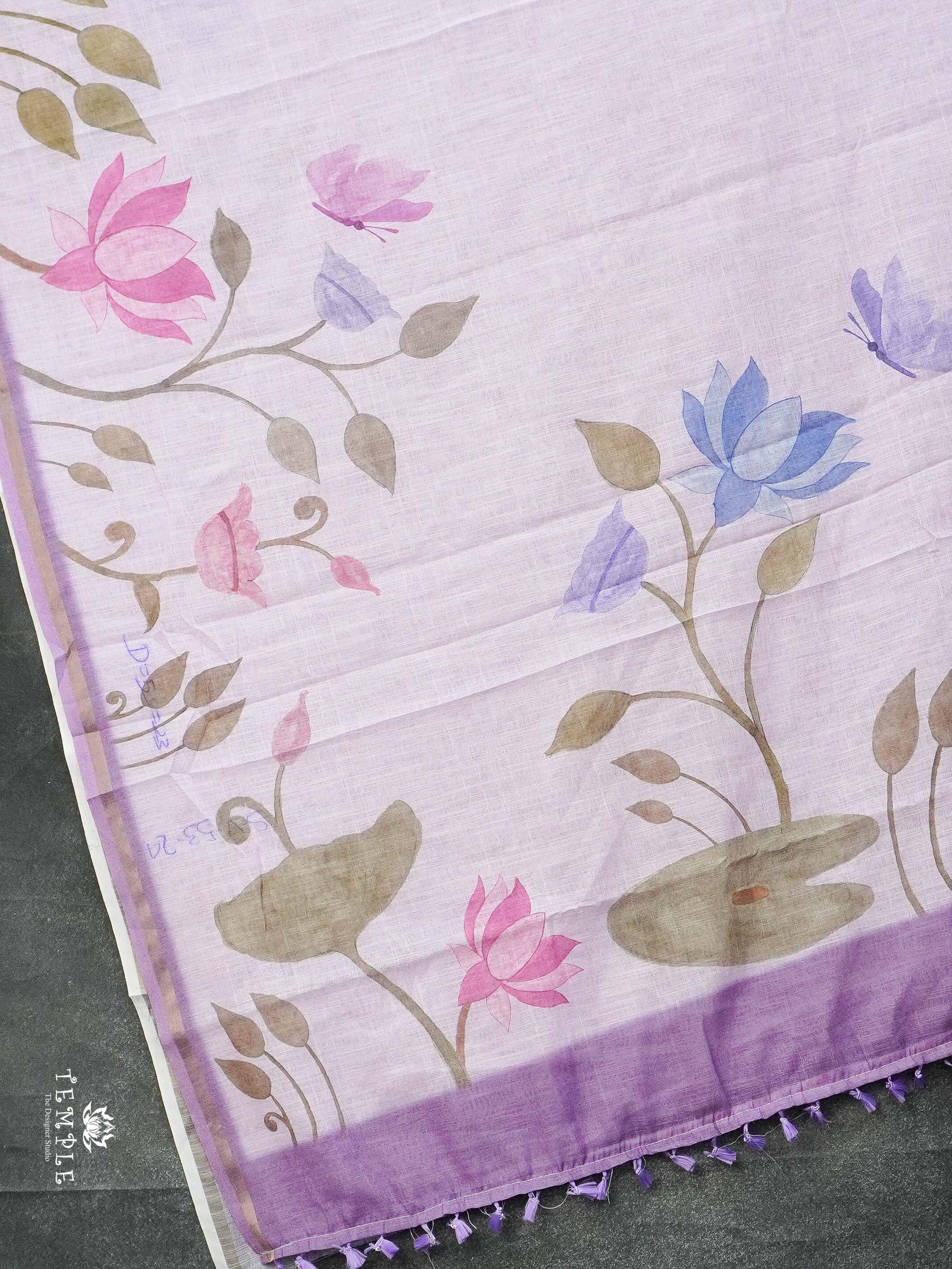 Printed Chanderi Cotton Saree | TTDS2130
