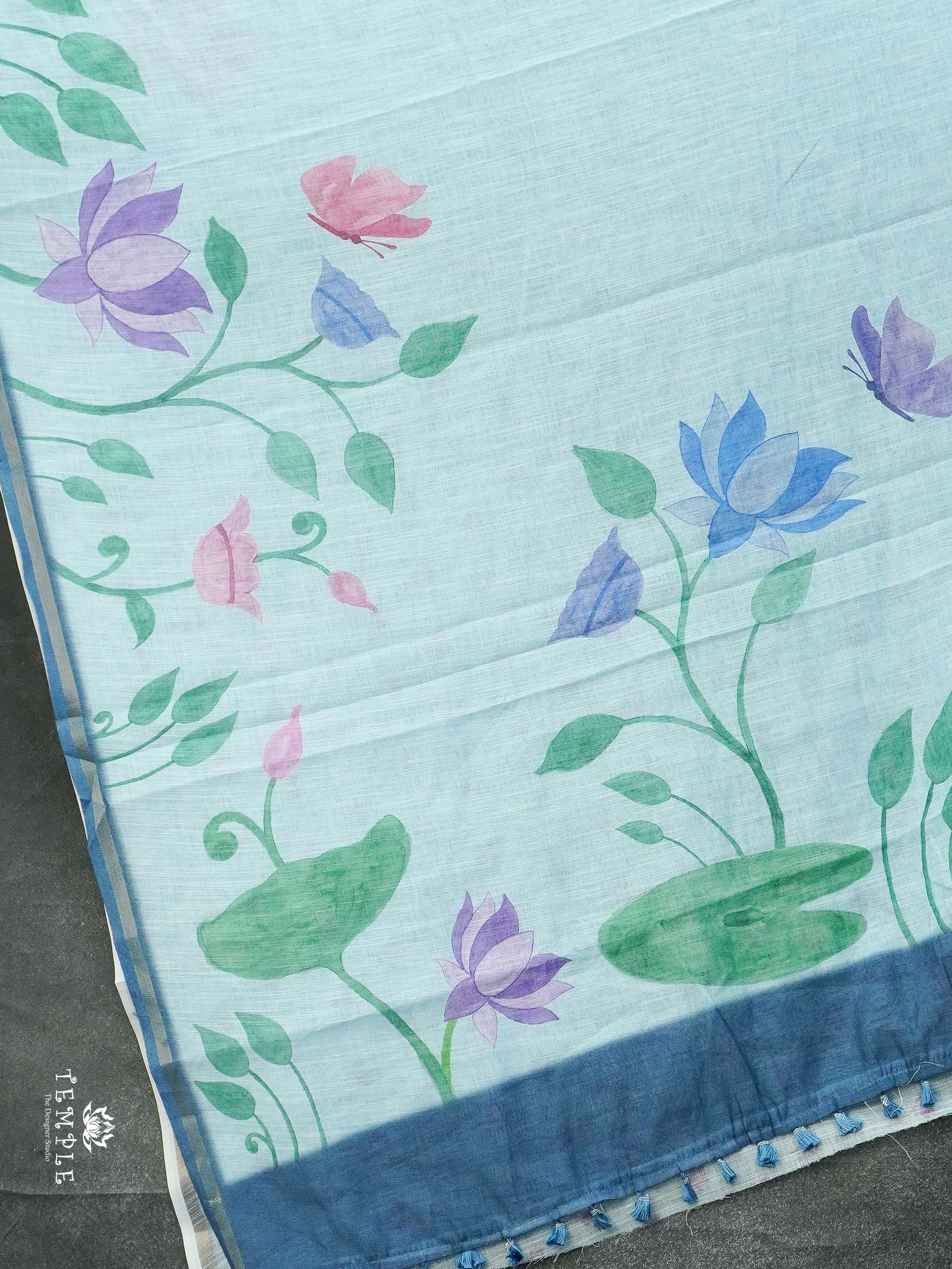 Printed Chanderi Cotton Saree | TTDS2130