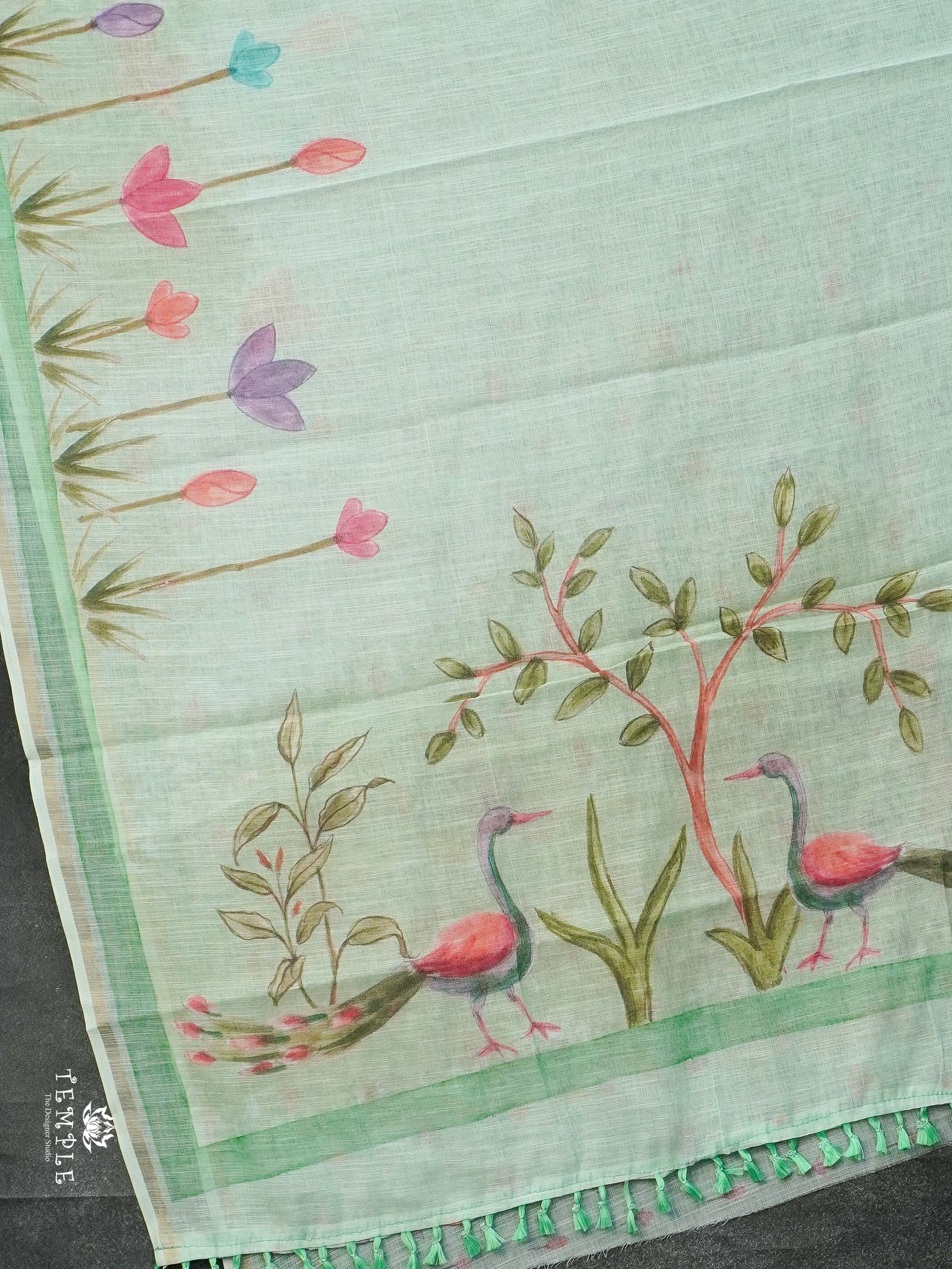 Printed Chanderi Cotton Saree | TTDS2131