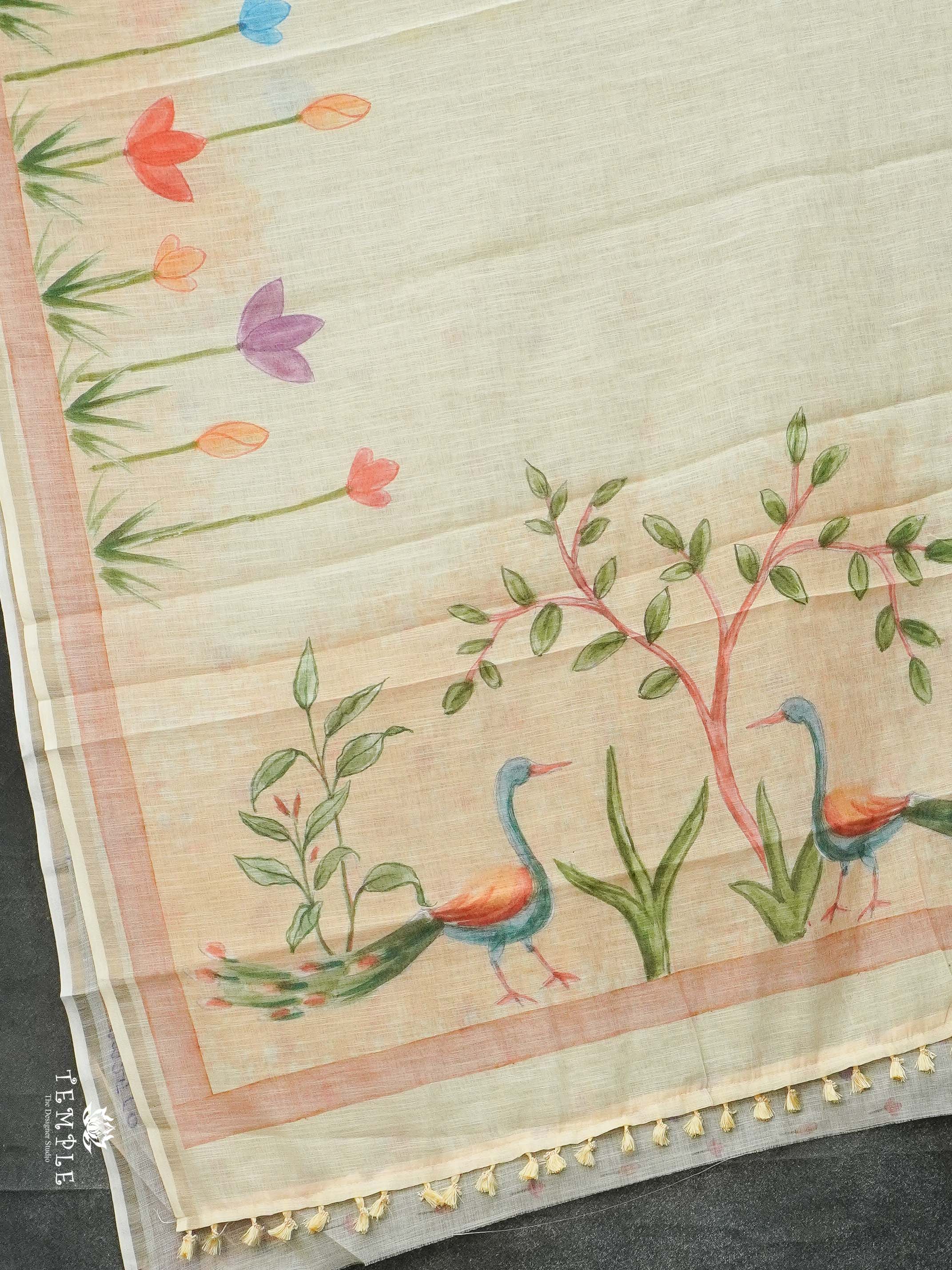 Printed Chanderi Cotton Saree | TTDS2131