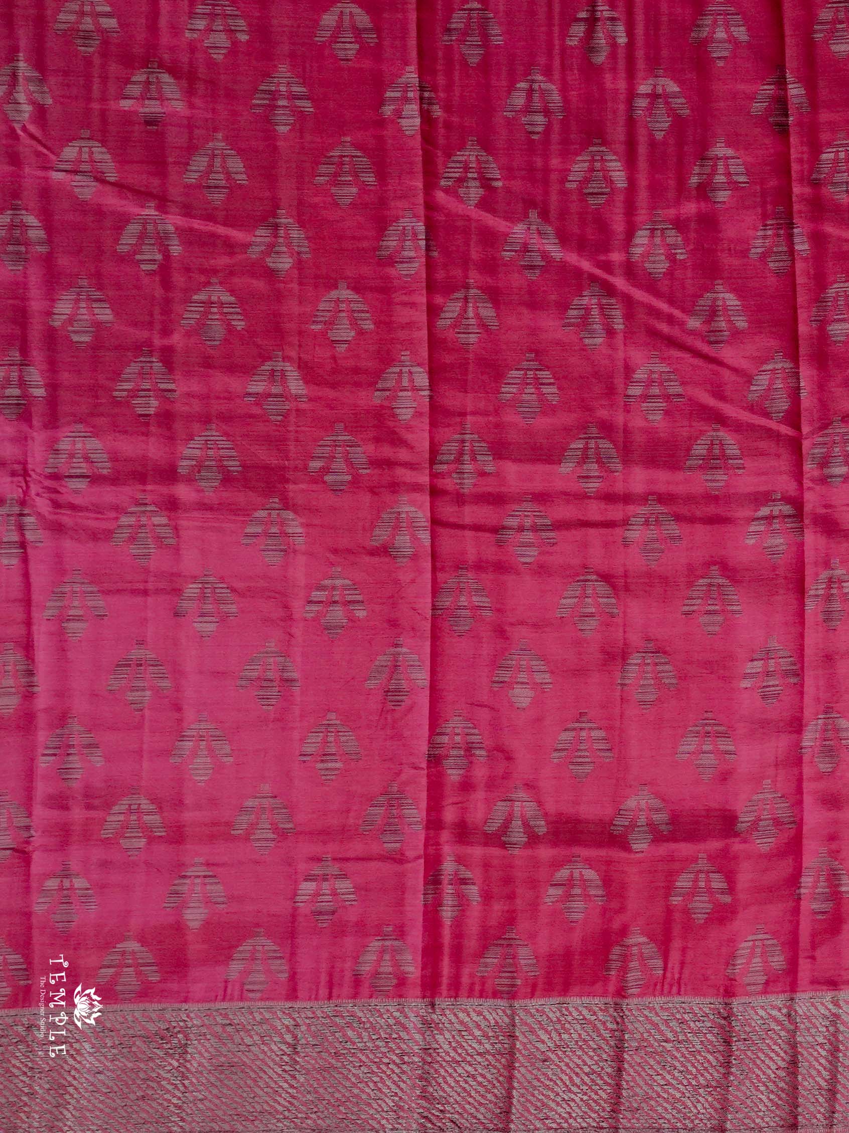 Tussar Silk Saree With Satin Border | TTDS2632 | Design 2