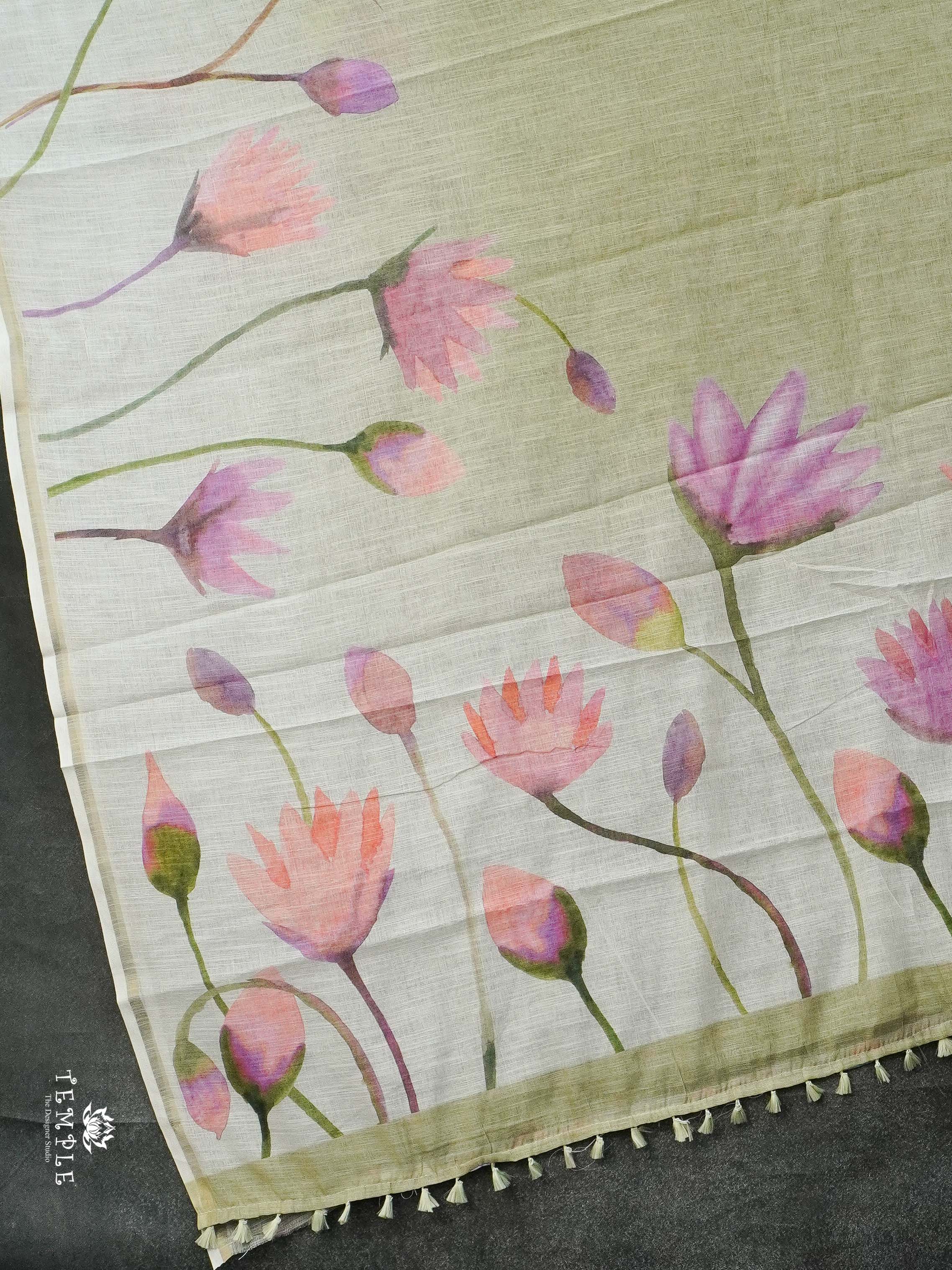 Printed Chanderi Cotton Saree | TTDS2132