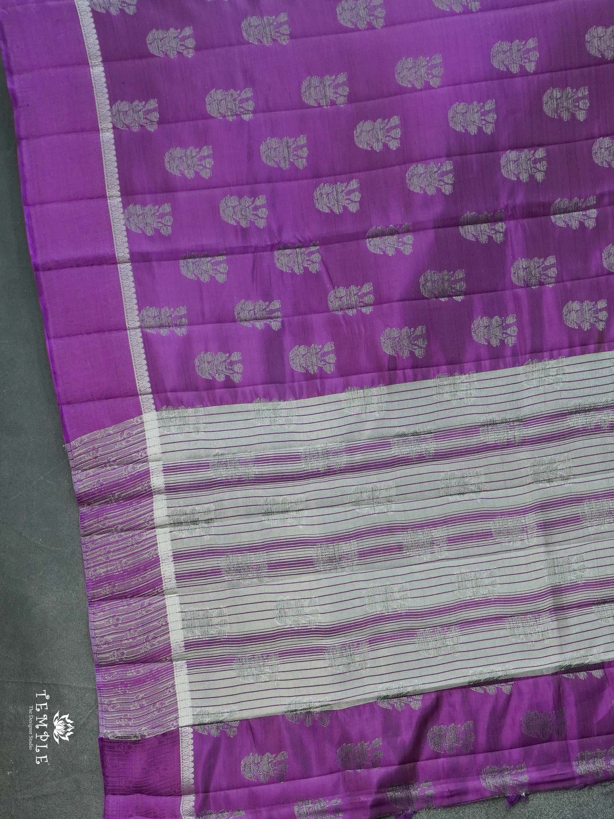 Tussar Silk Saree With Satin Border | TTDS2631 | Design 1