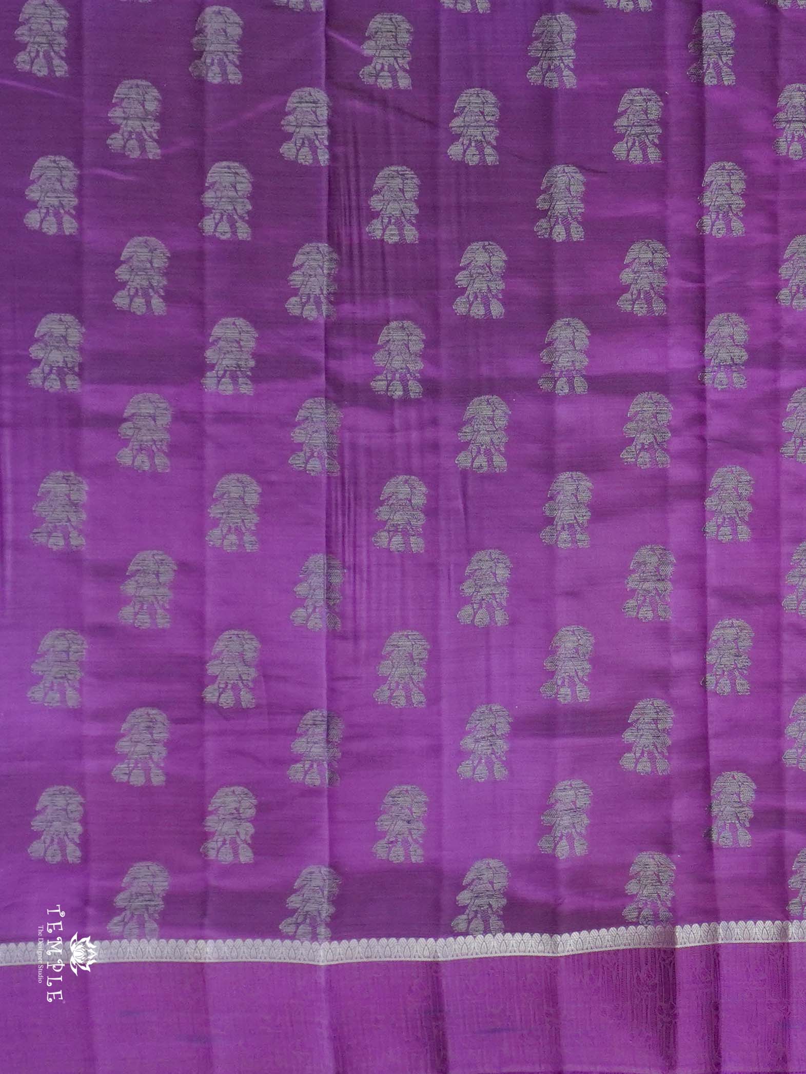 Tussar Silk Saree With Satin Border | TTDS2631 | Design 1