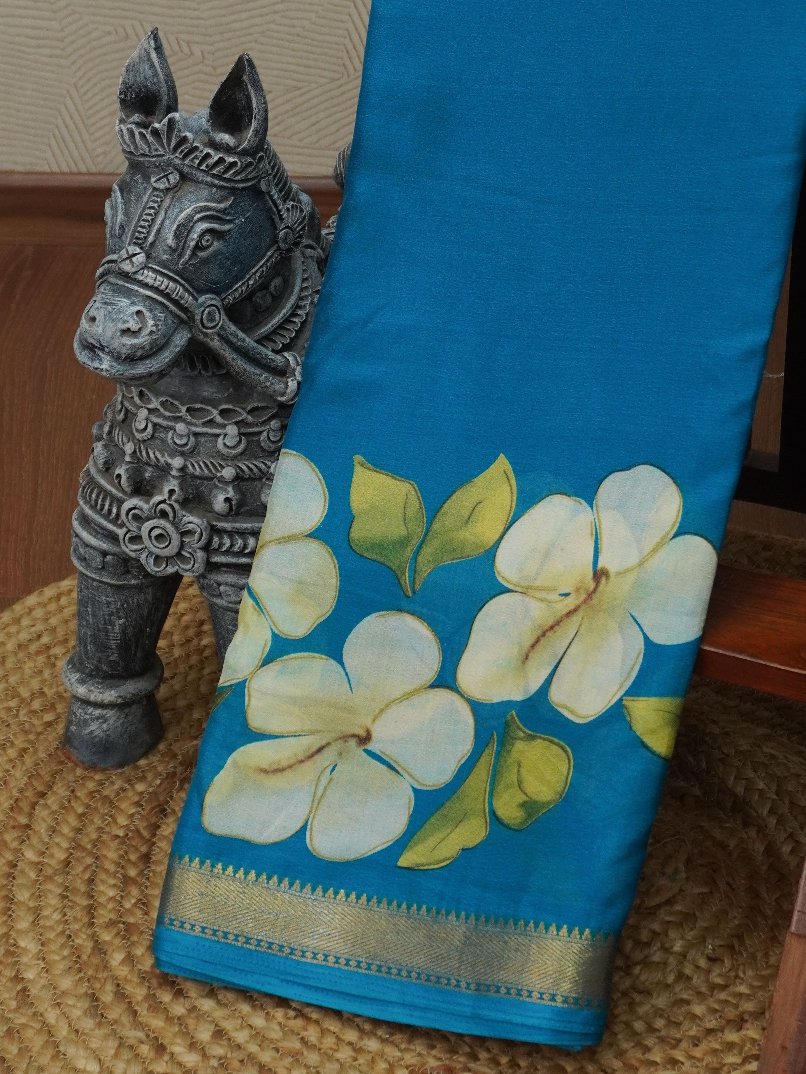 Semi Mysore Crepe Saree | TTDS3541