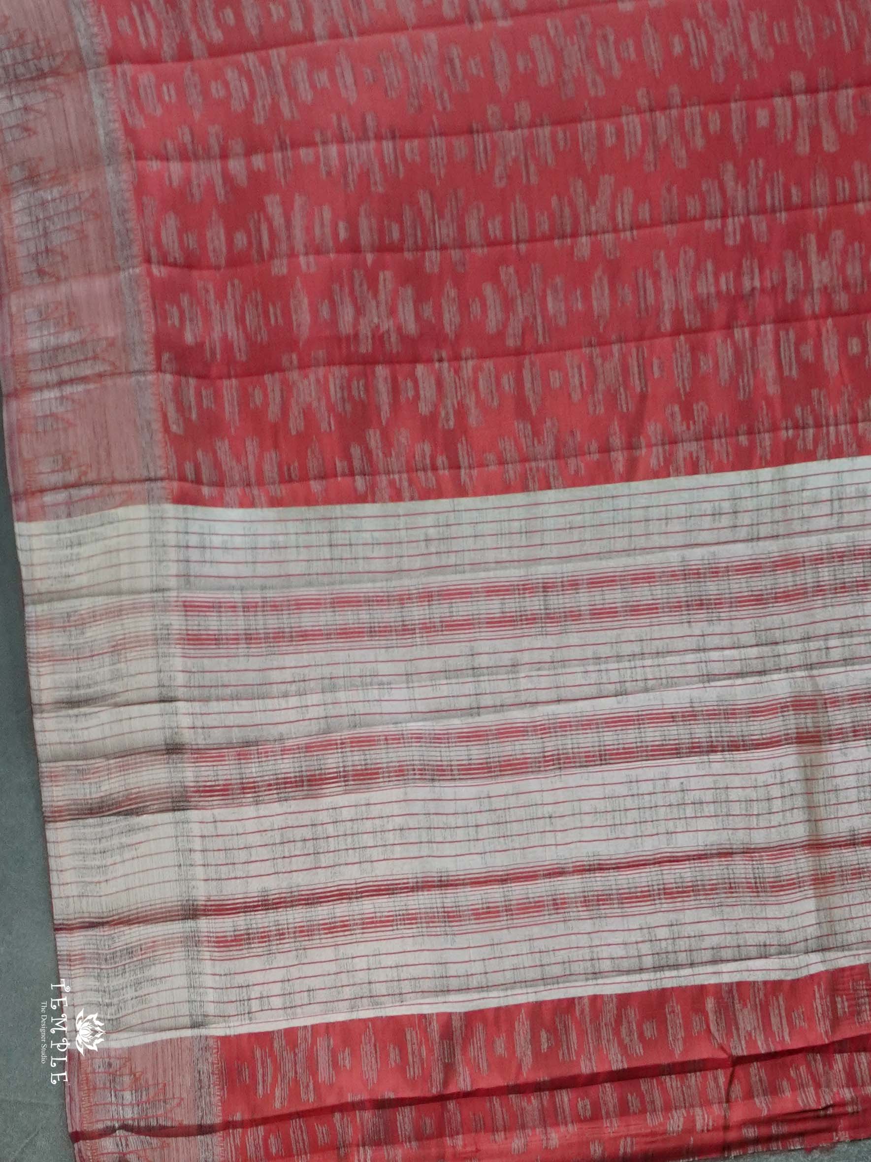 Tussar Silk Saree With Satin Border | TTDS2633 | Design 3