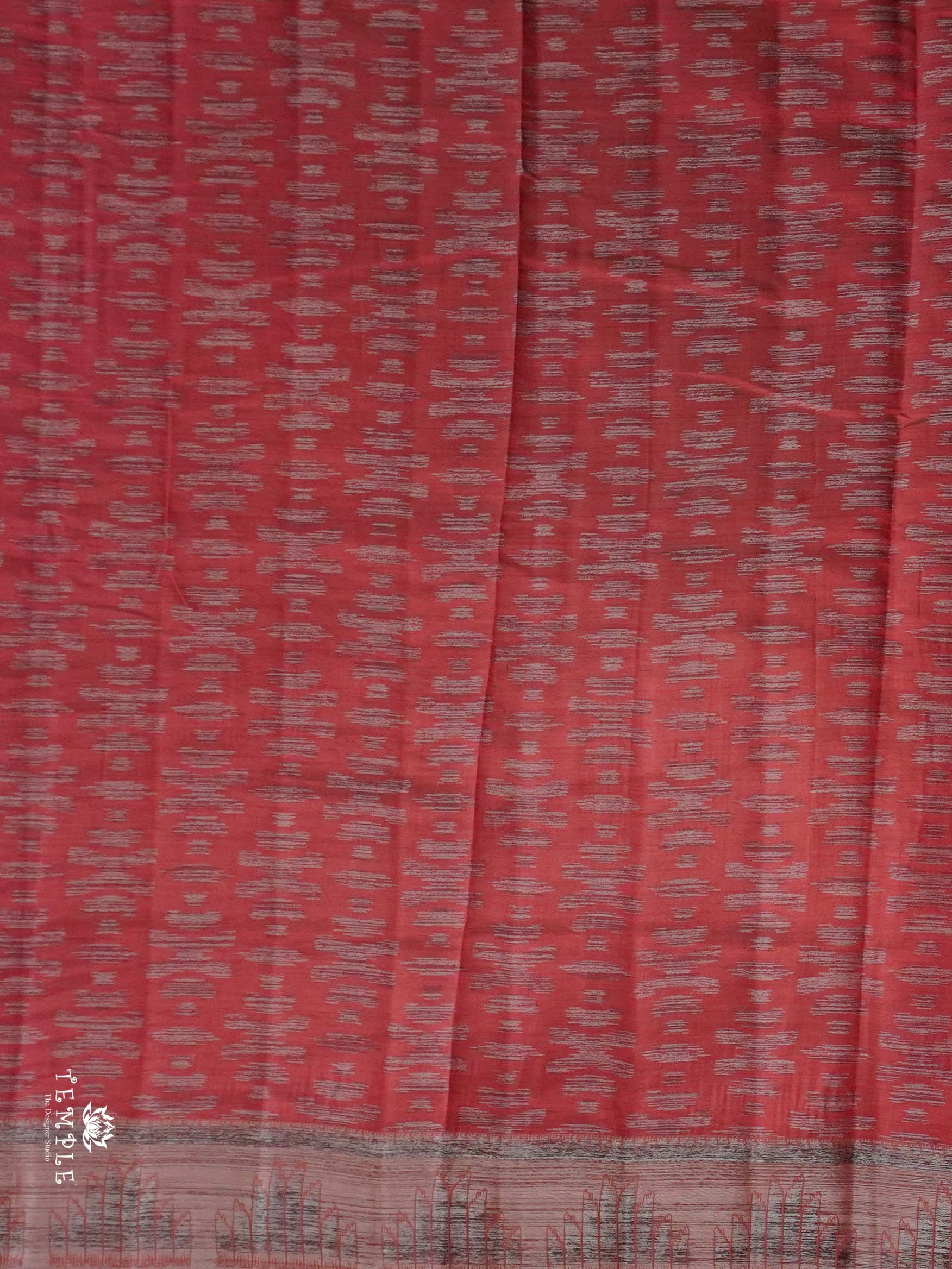 Tussar Silk Saree With Satin Border | TTDS2633 | Design 3