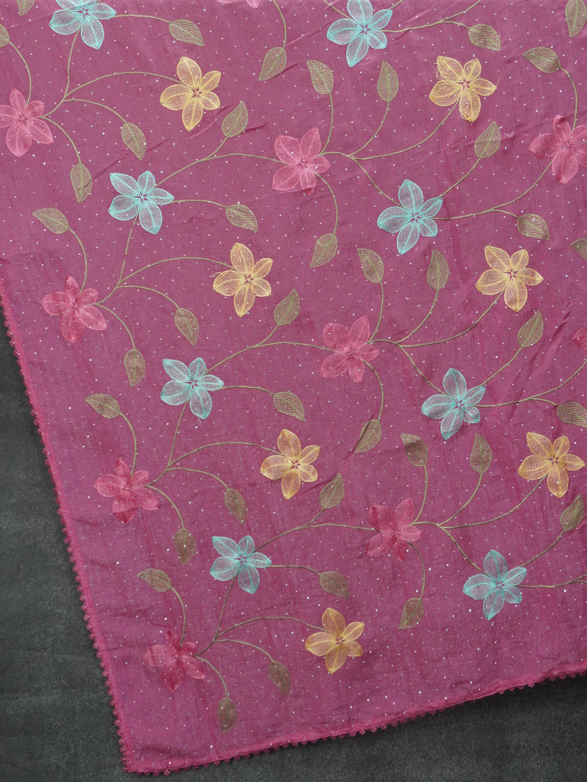 Crushed Organza Saree | TTDS3536
