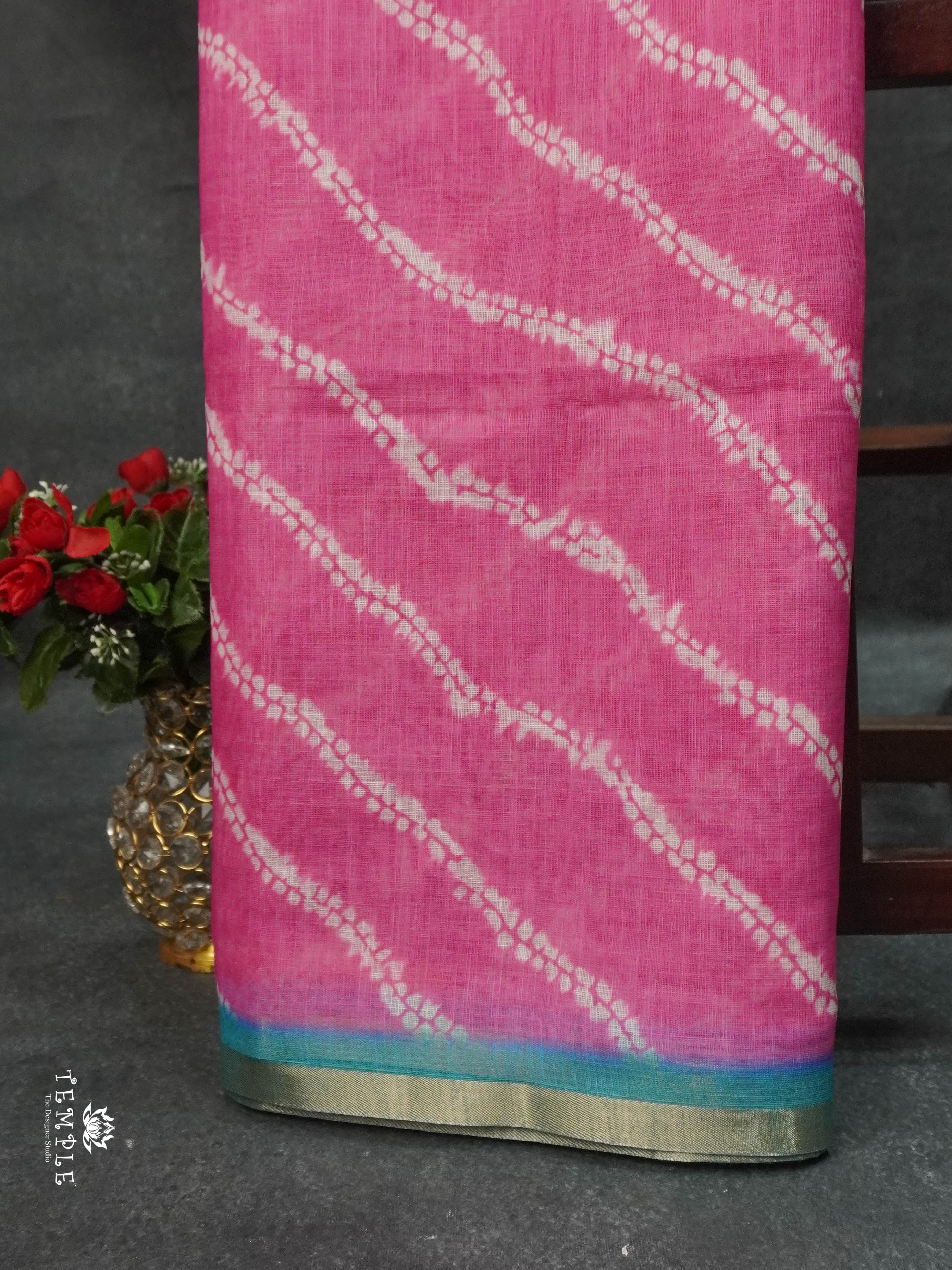 Chanderi Cotton Saree  | TTDS1671