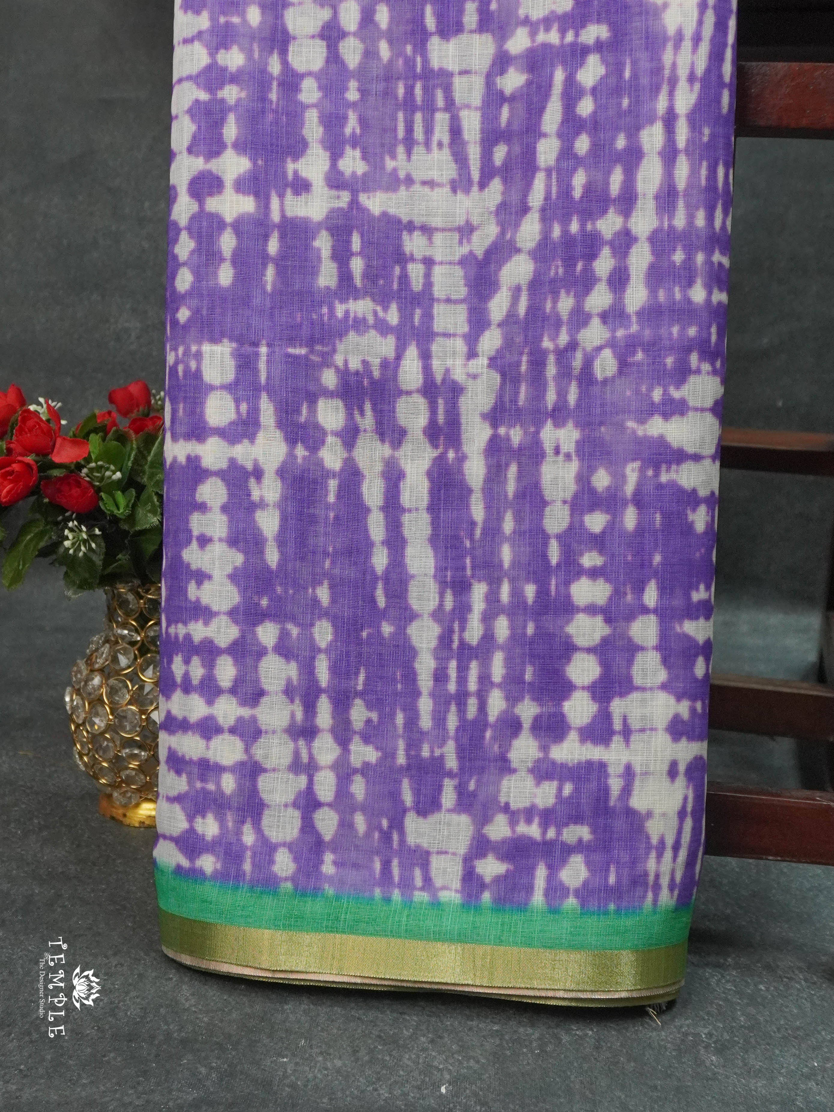 Chanderi Cotton Saree  | TTDS1671