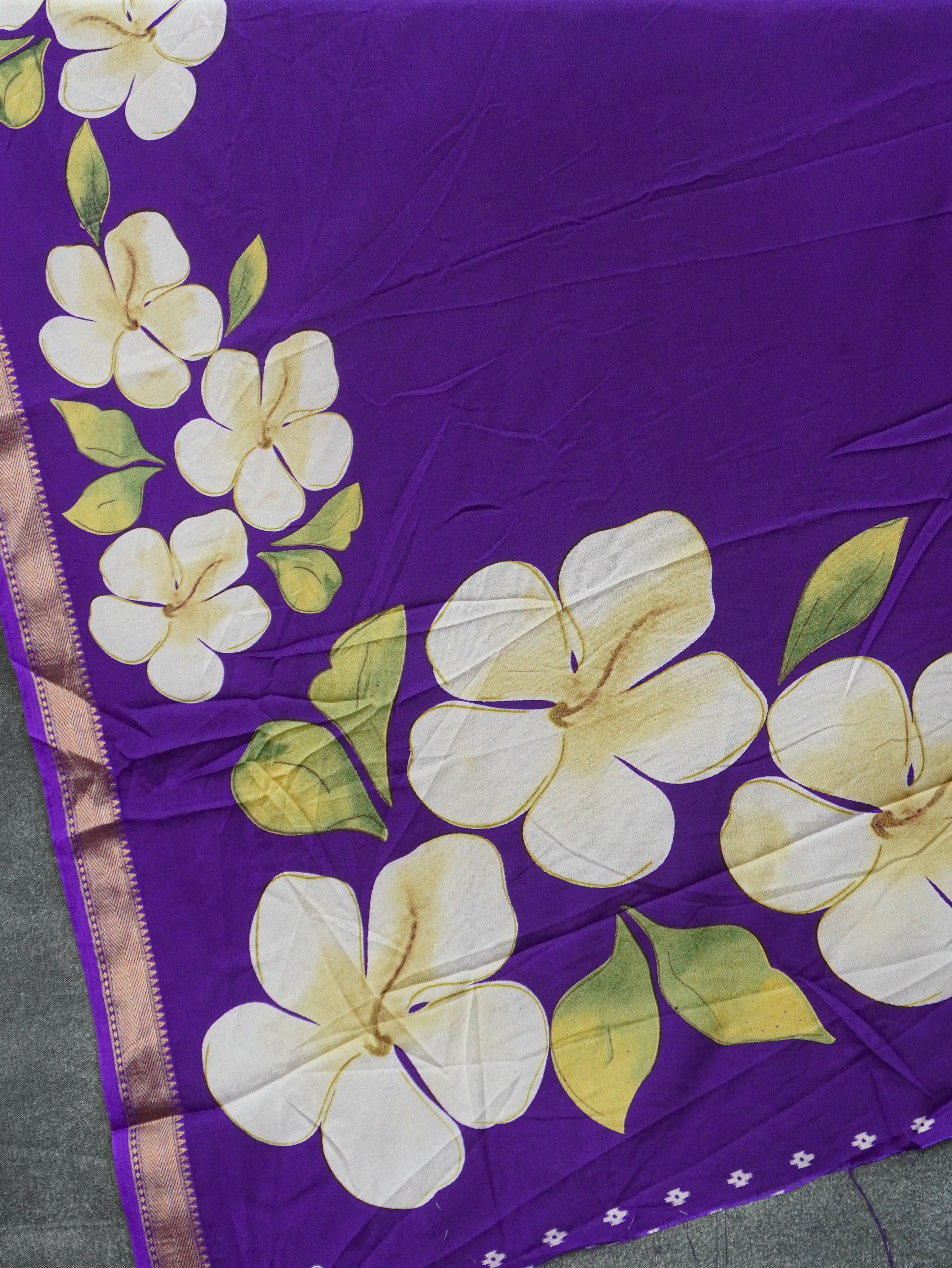 Semi Mysore Crepe Saree | TTDS3541
