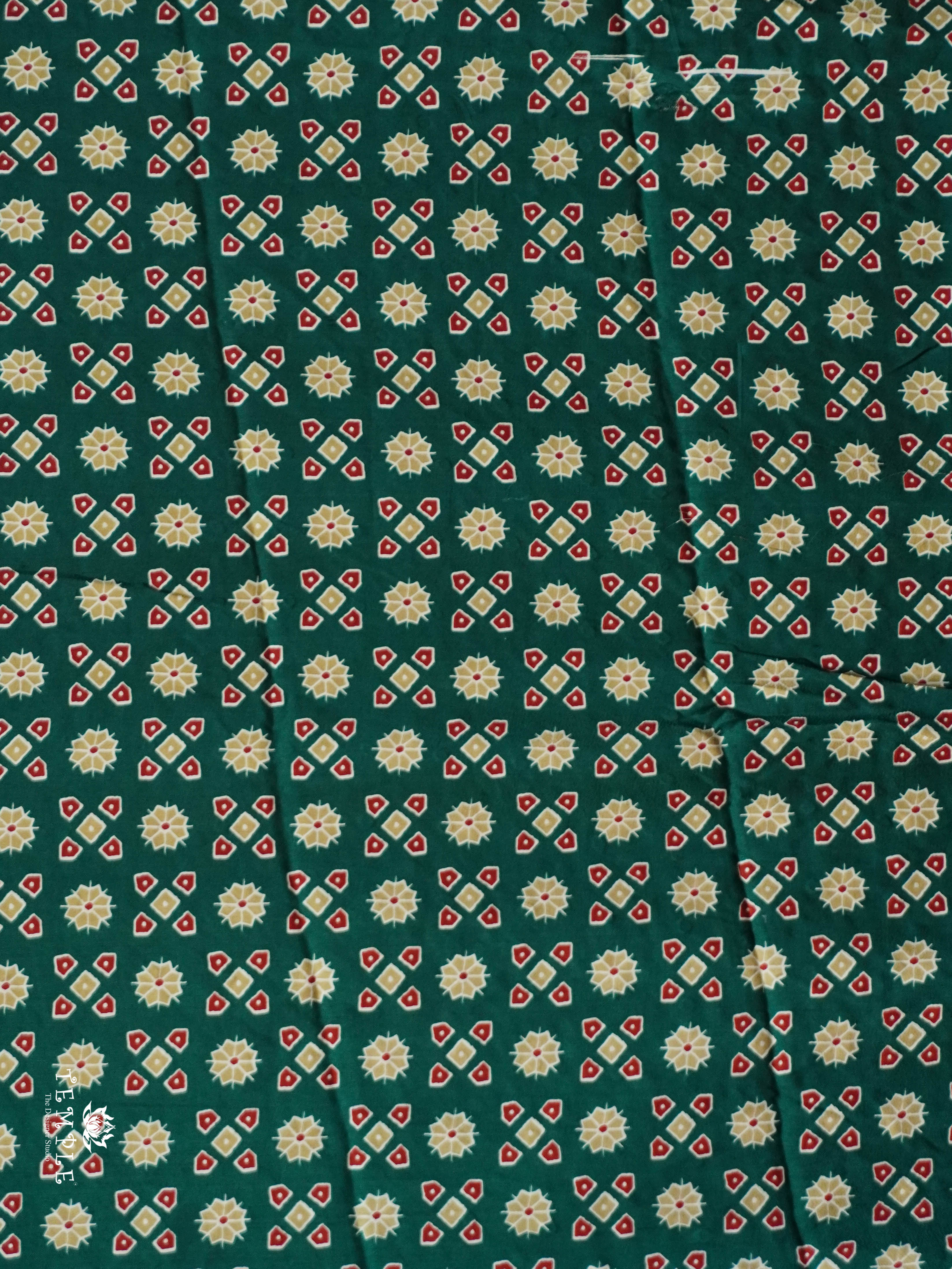 Ajrakh Printed Modal Silk Saree | TTDS3125