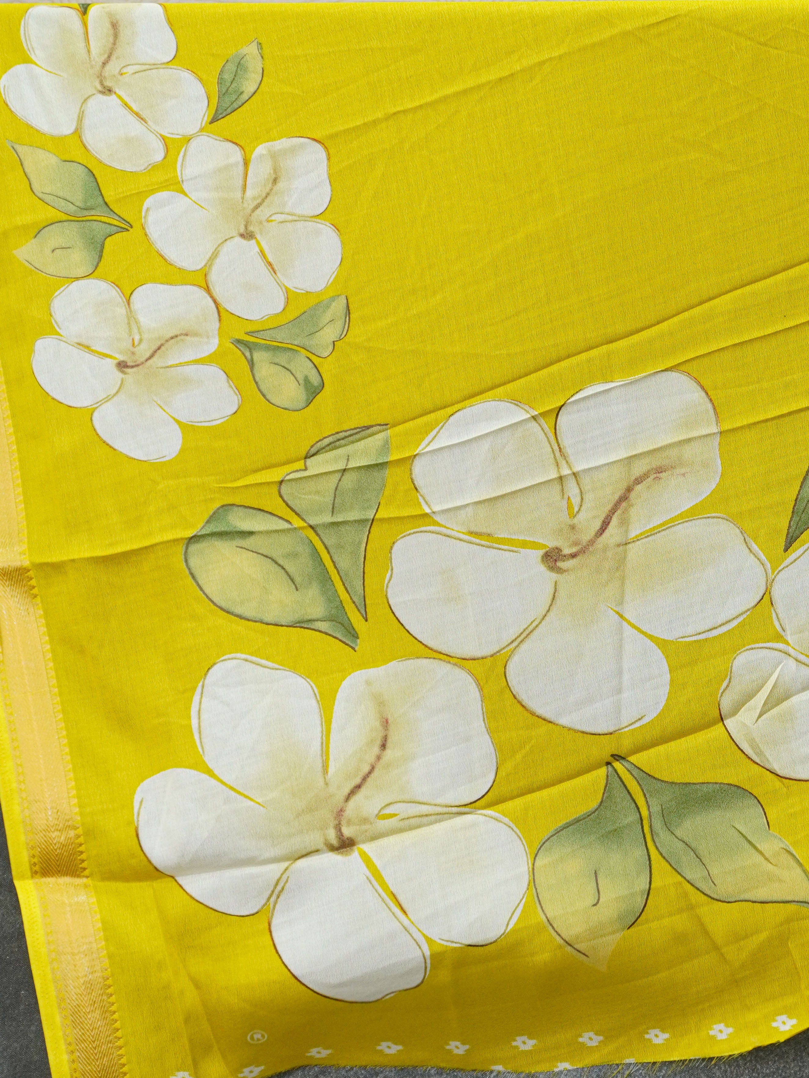 Semi Mysore Crepe Saree | TTDS3541