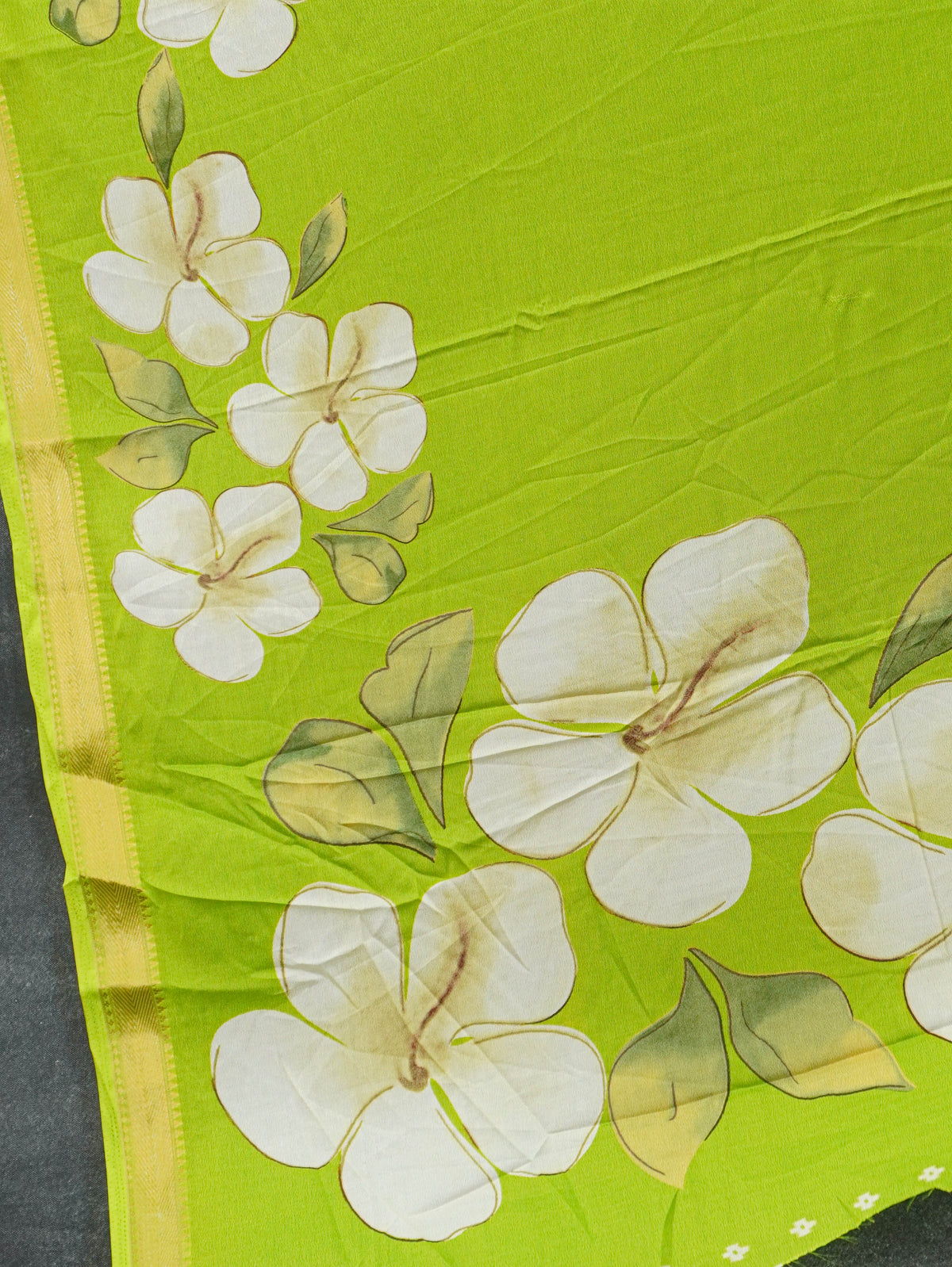 Semi Mysore Crepe Saree | TTDS3541