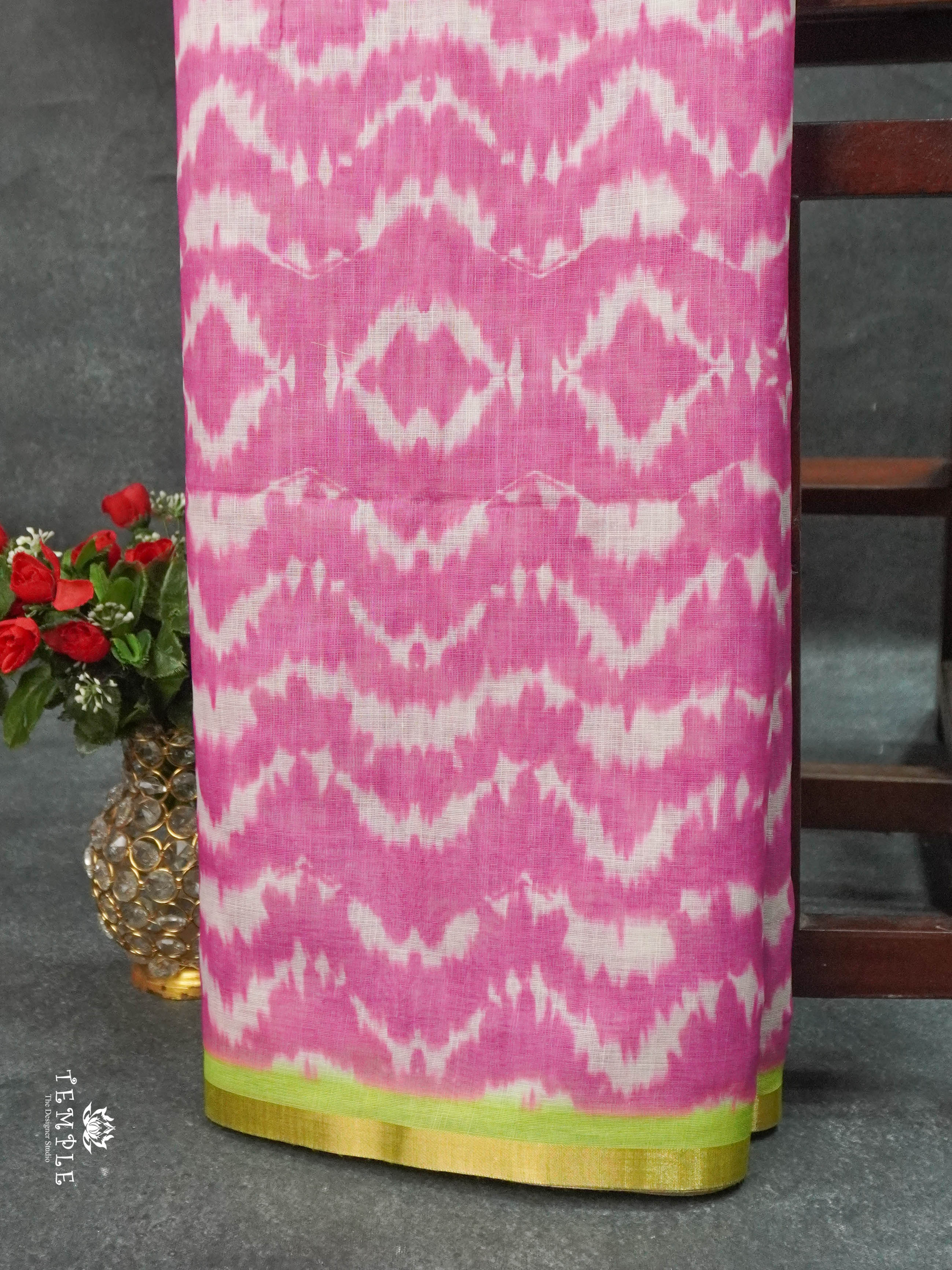 Chanderi Cotton Saree  | TTDS1673