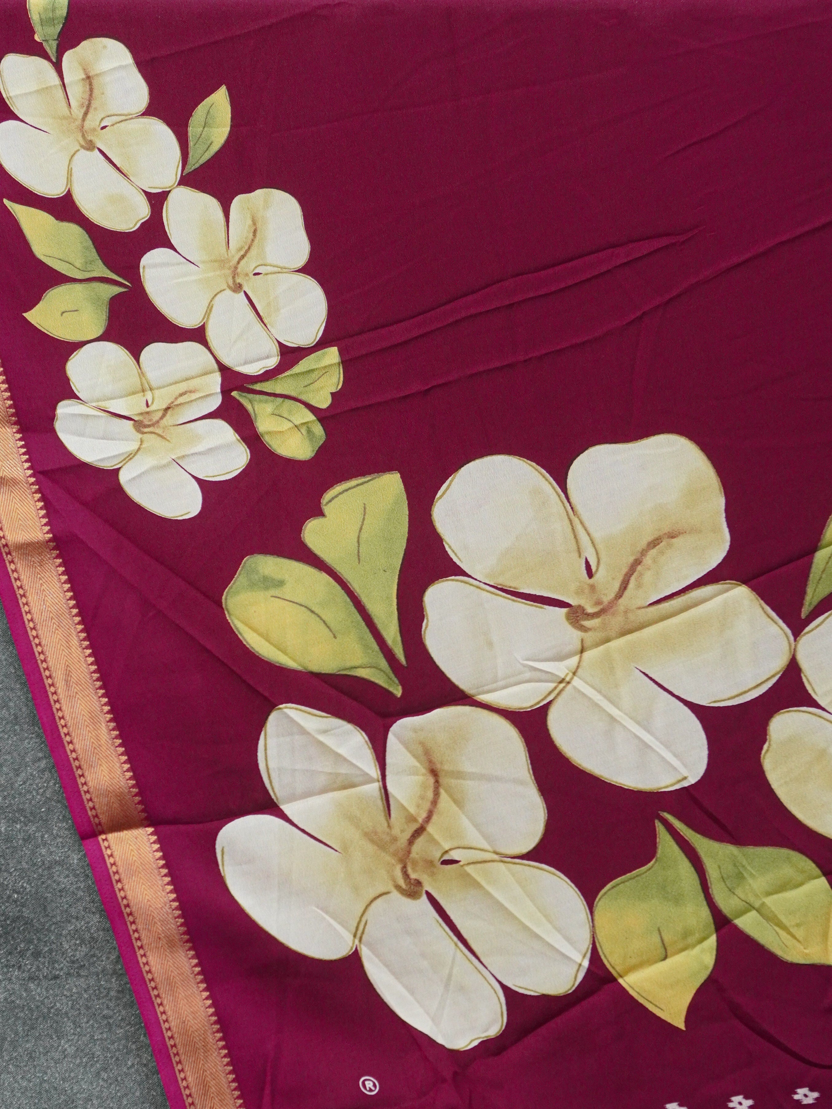 Semi Mysore Crepe Saree | TTDS3541