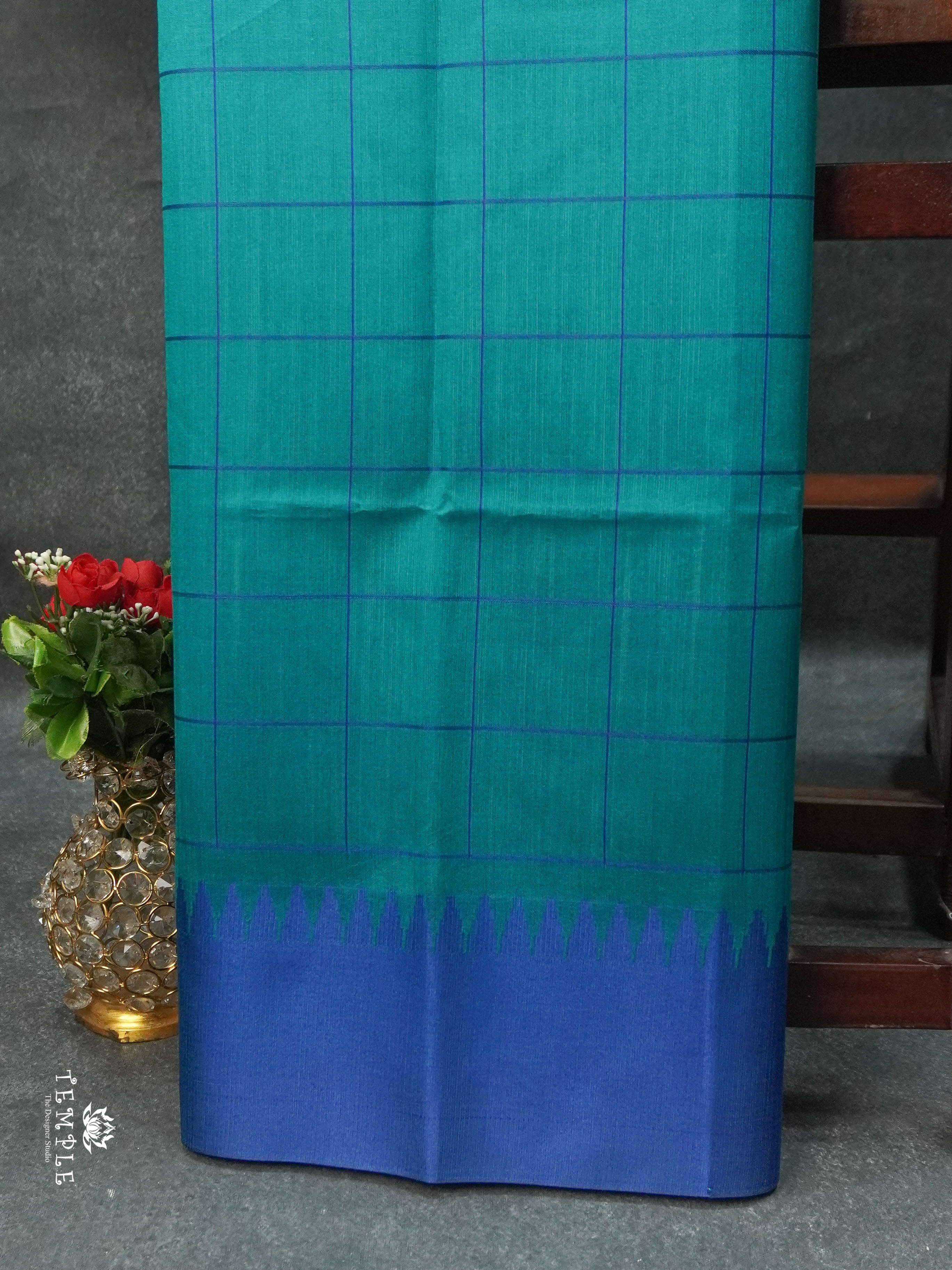 Raw Silk Saree With Contrast Border | TTDS1669