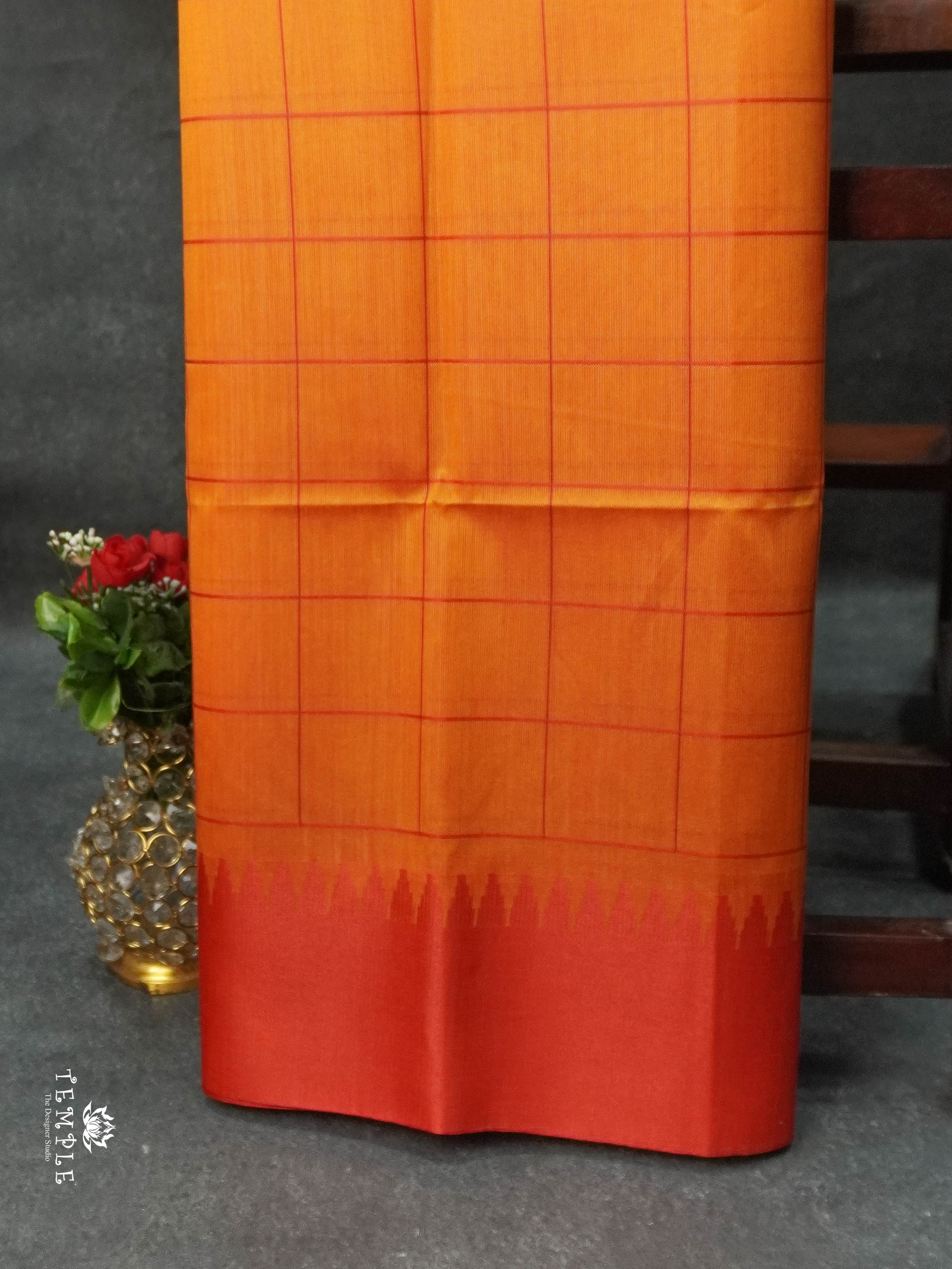 Raw Silk Saree With Contrast Border | TTDS1669