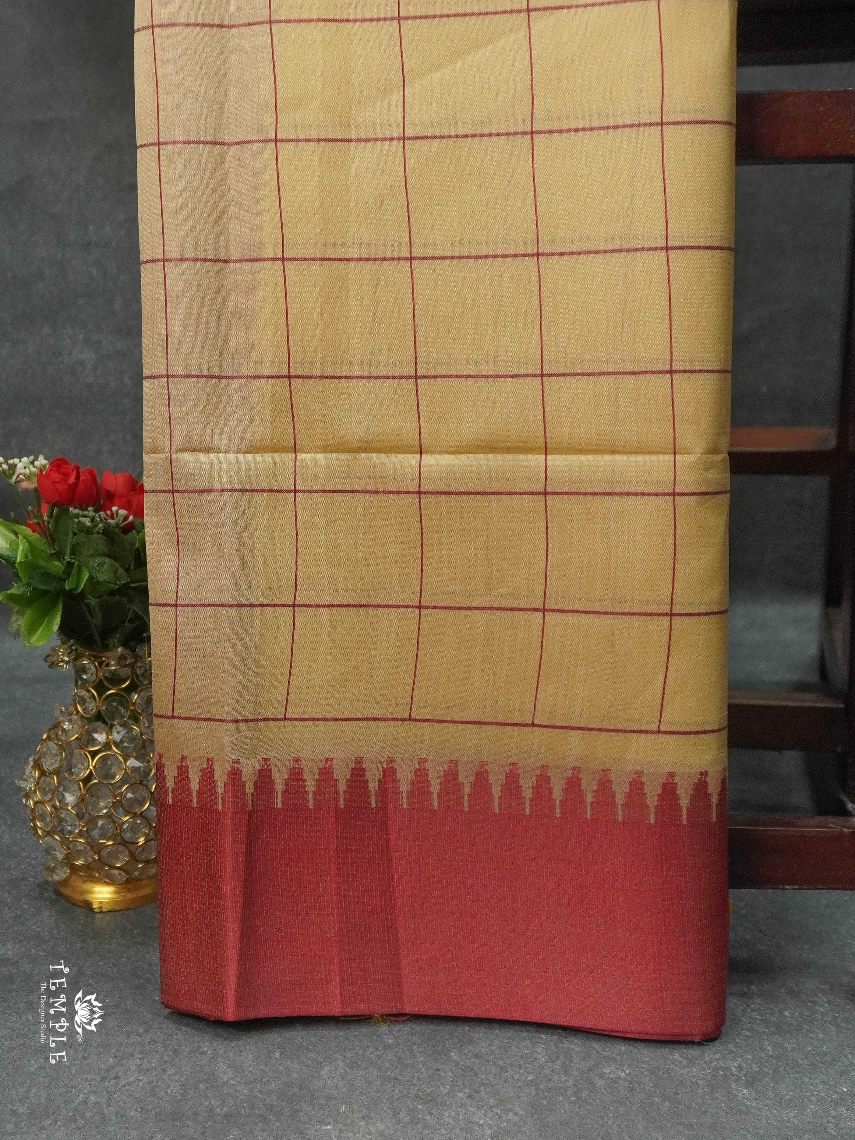 Raw Silk Saree With Contrast Border | TTDS1669