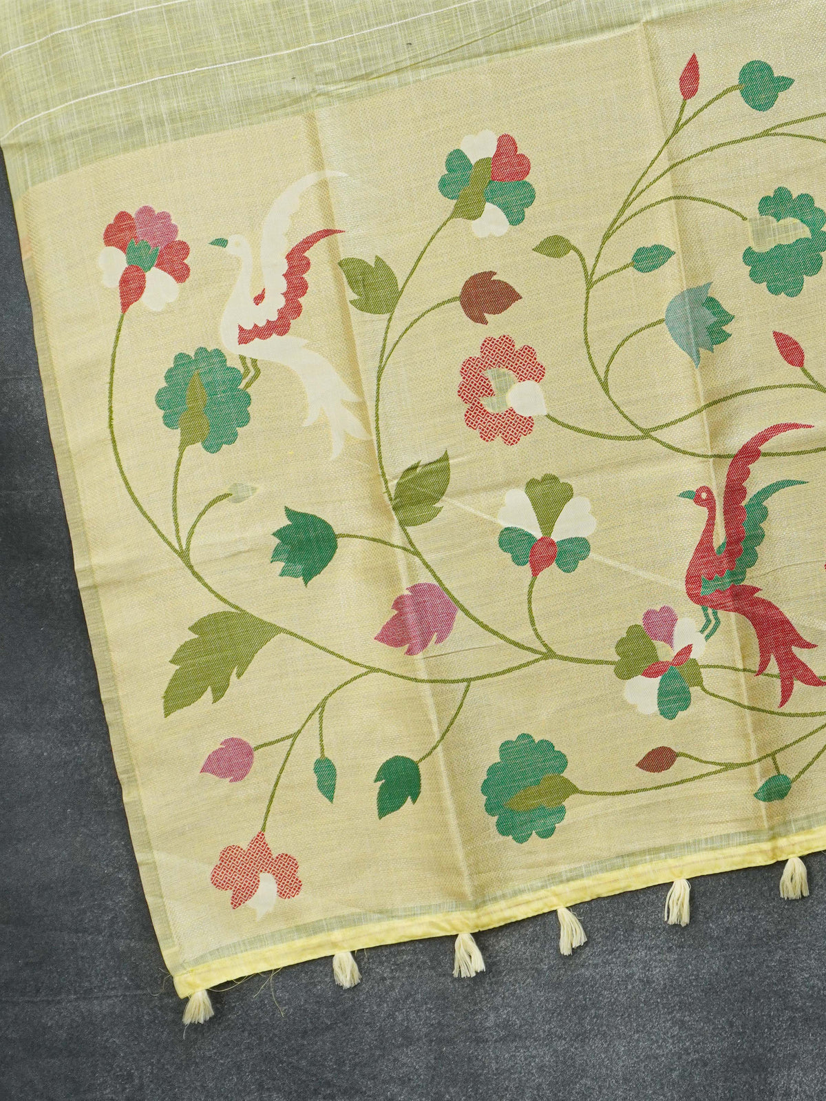 Linen Cotton Saree | TTDS3539