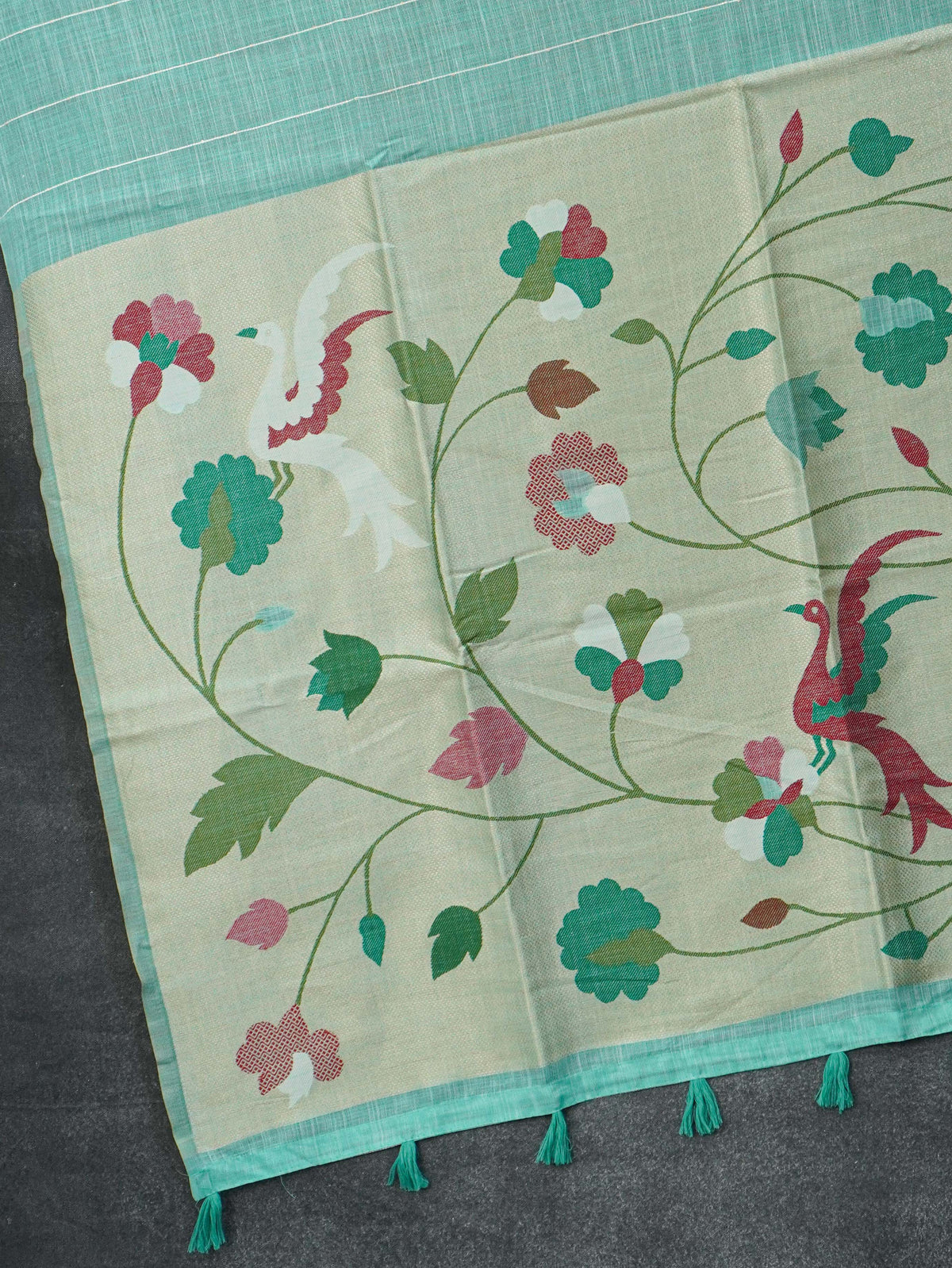 Linen Cotton Saree | TTDS3539