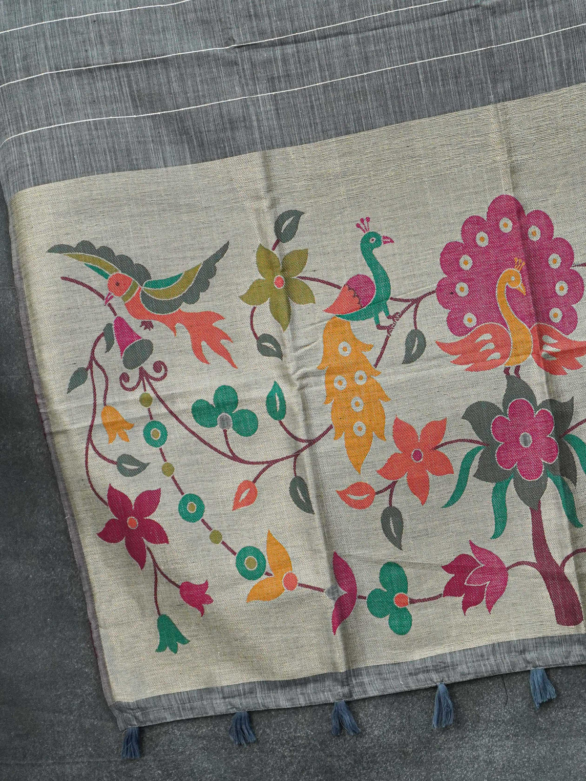 Linen Cotton Saree | TTDS3540