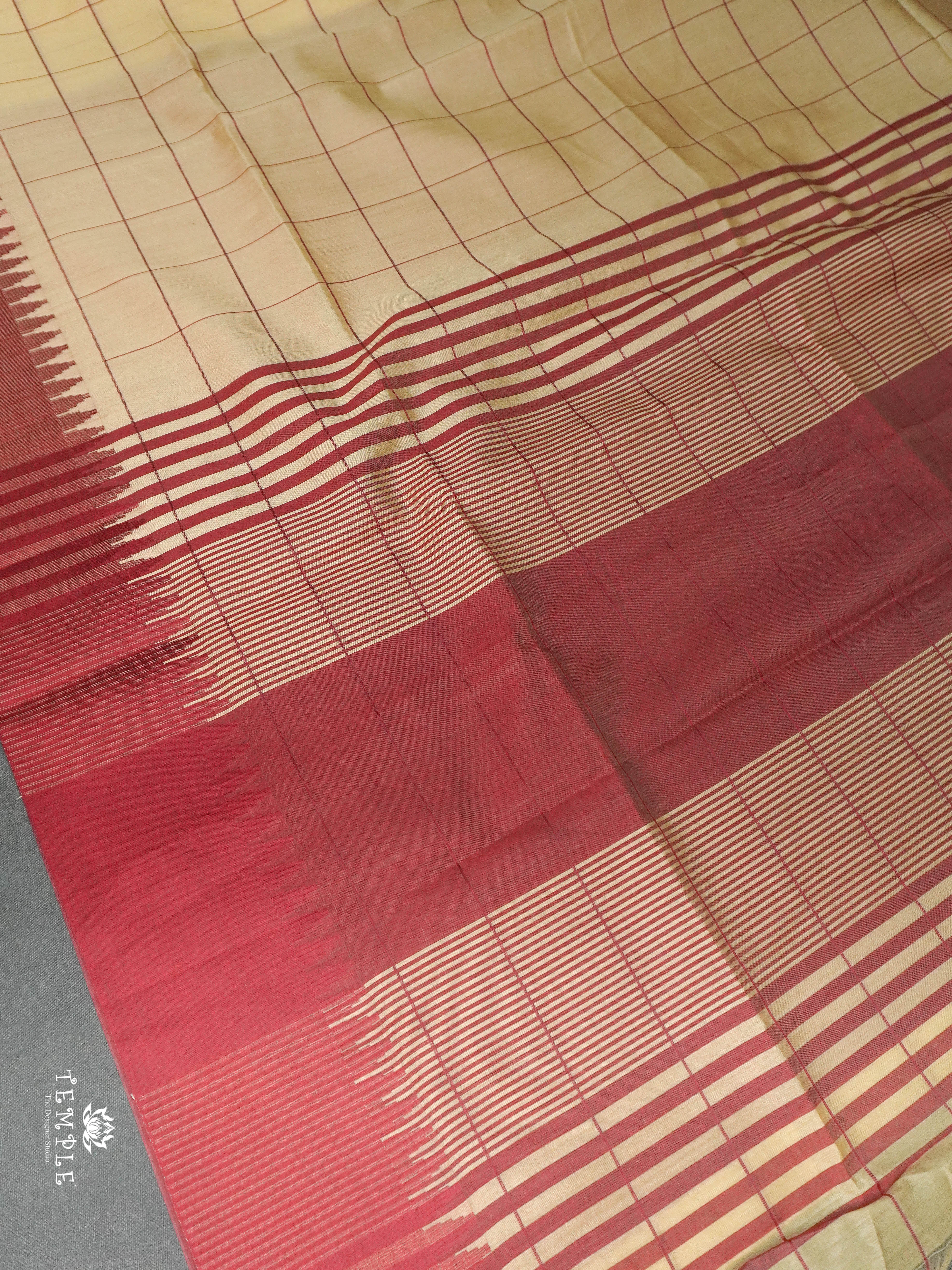 Raw Silk Saree With Contrast Border | TTDS1669