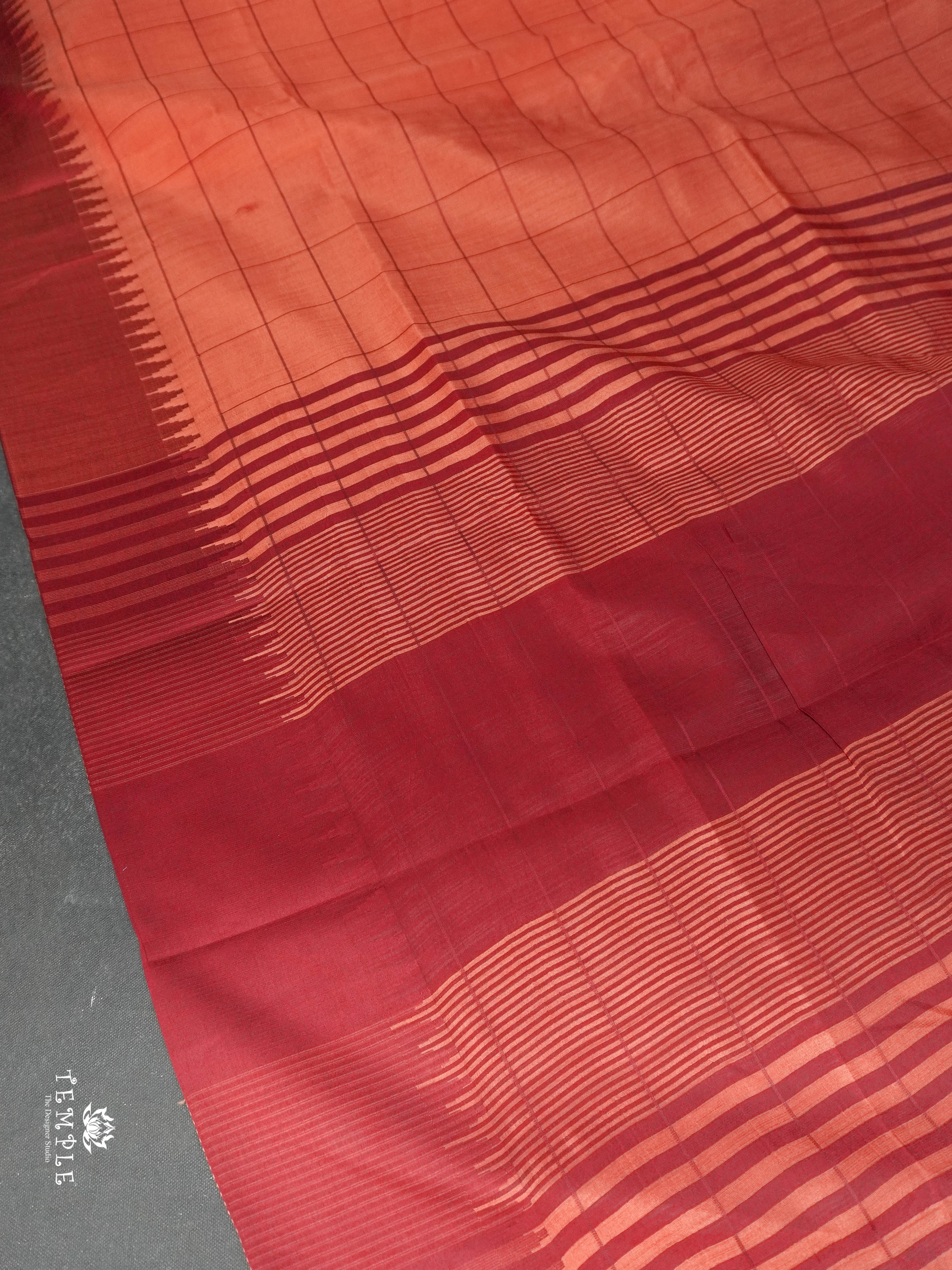 Raw Silk Saree With Contrast Border | TTDS1669