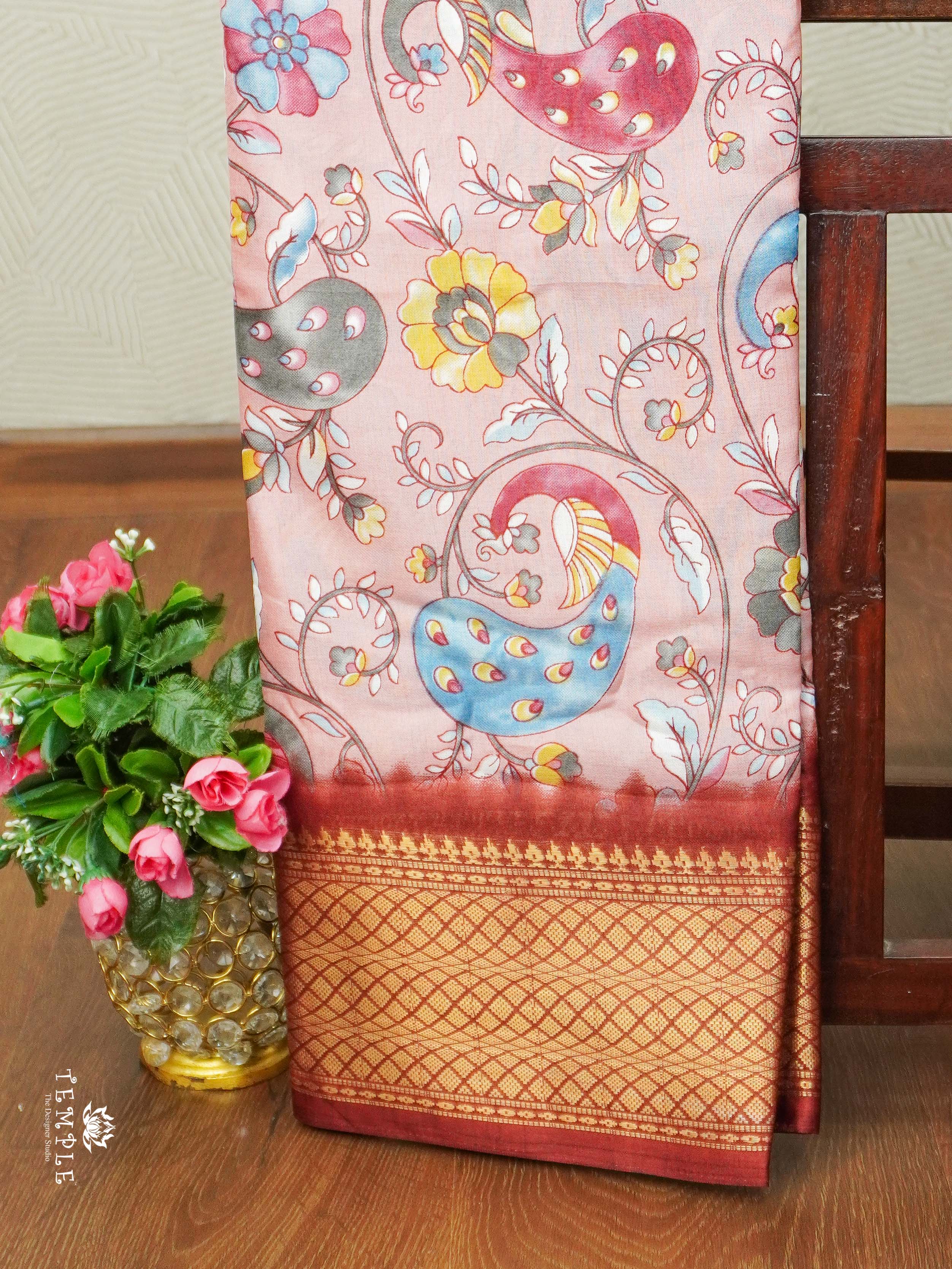 Printed Dola Saree | TTDS2138