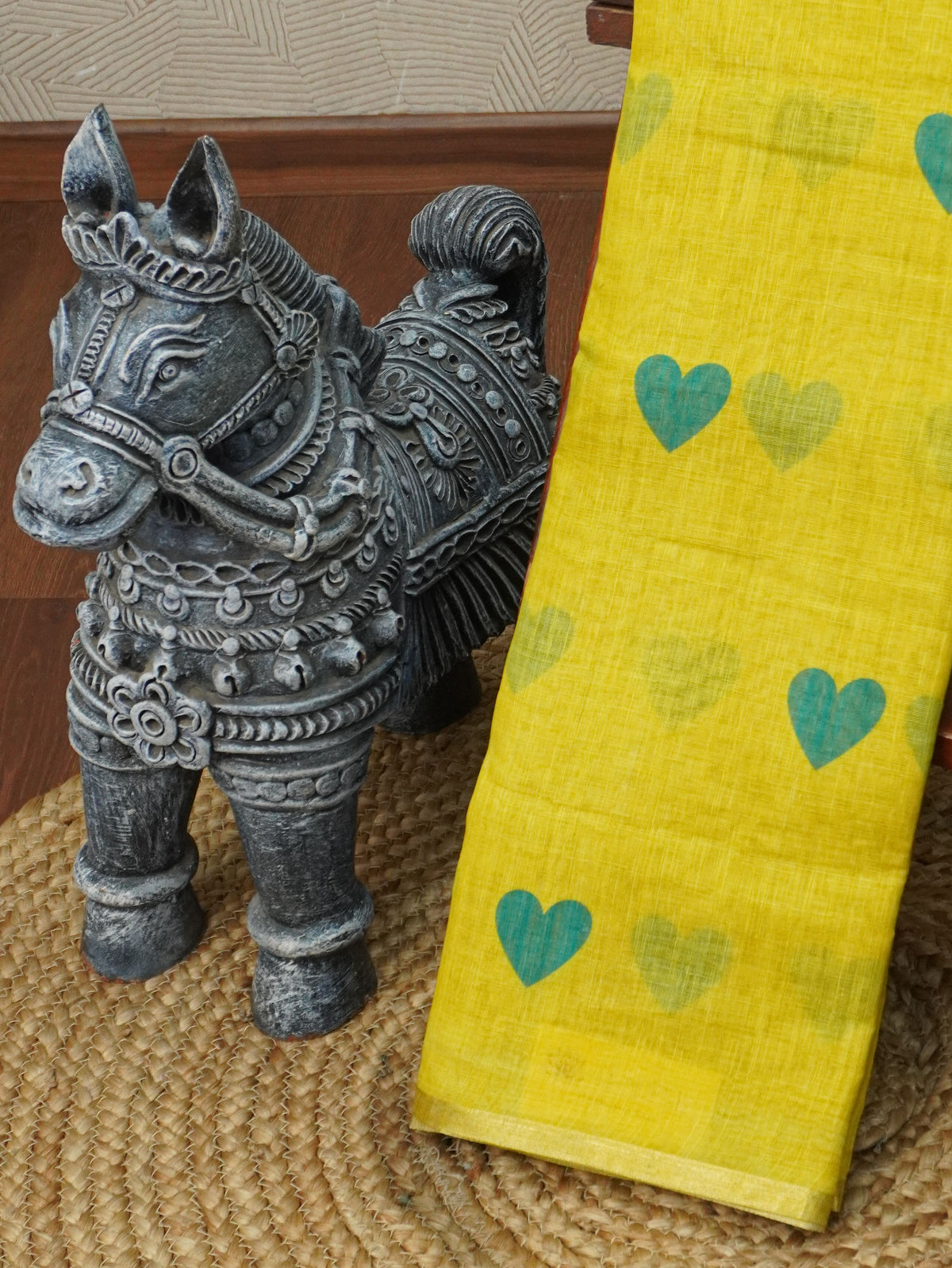 Jute Cotton Saree | TTDS3559