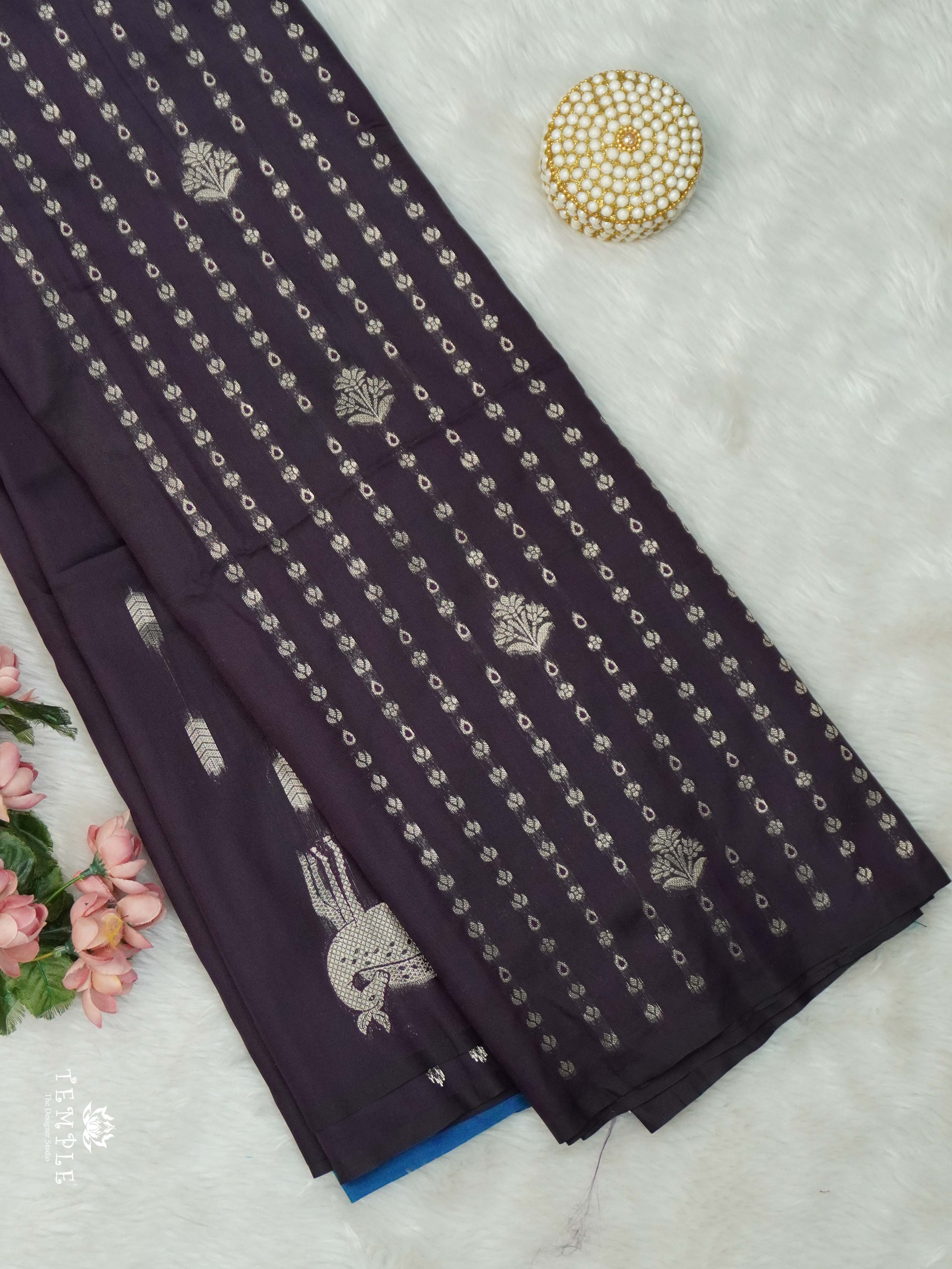 Semi Soft Silk Saree with Deer Motifs | TTDS2648