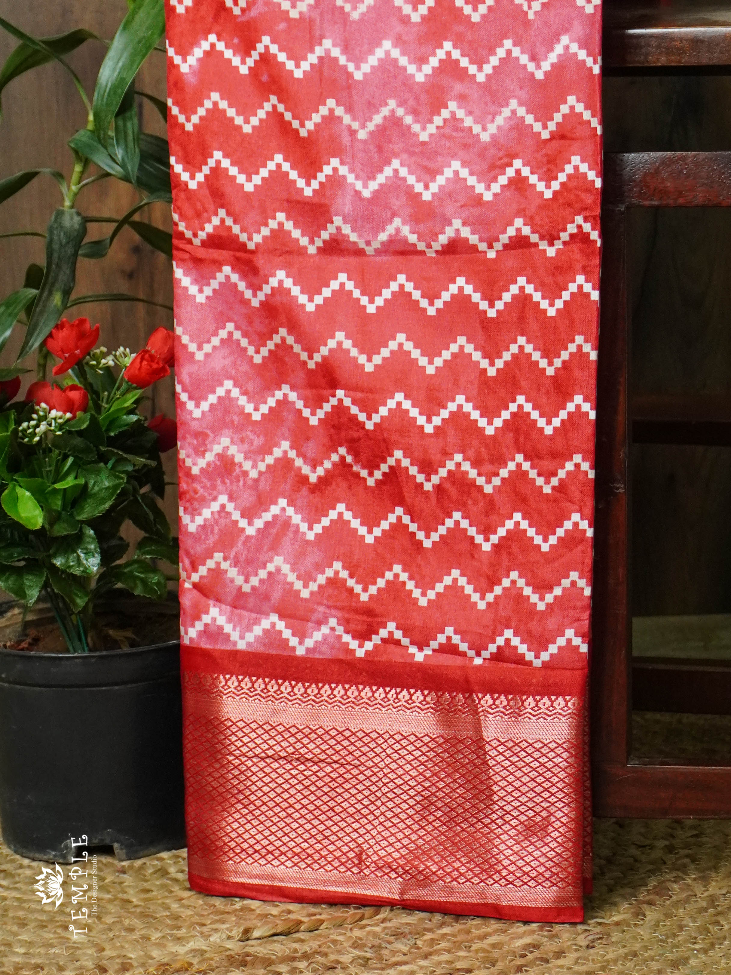 Leheriya Pattern Dola silk Saree | TTDS904