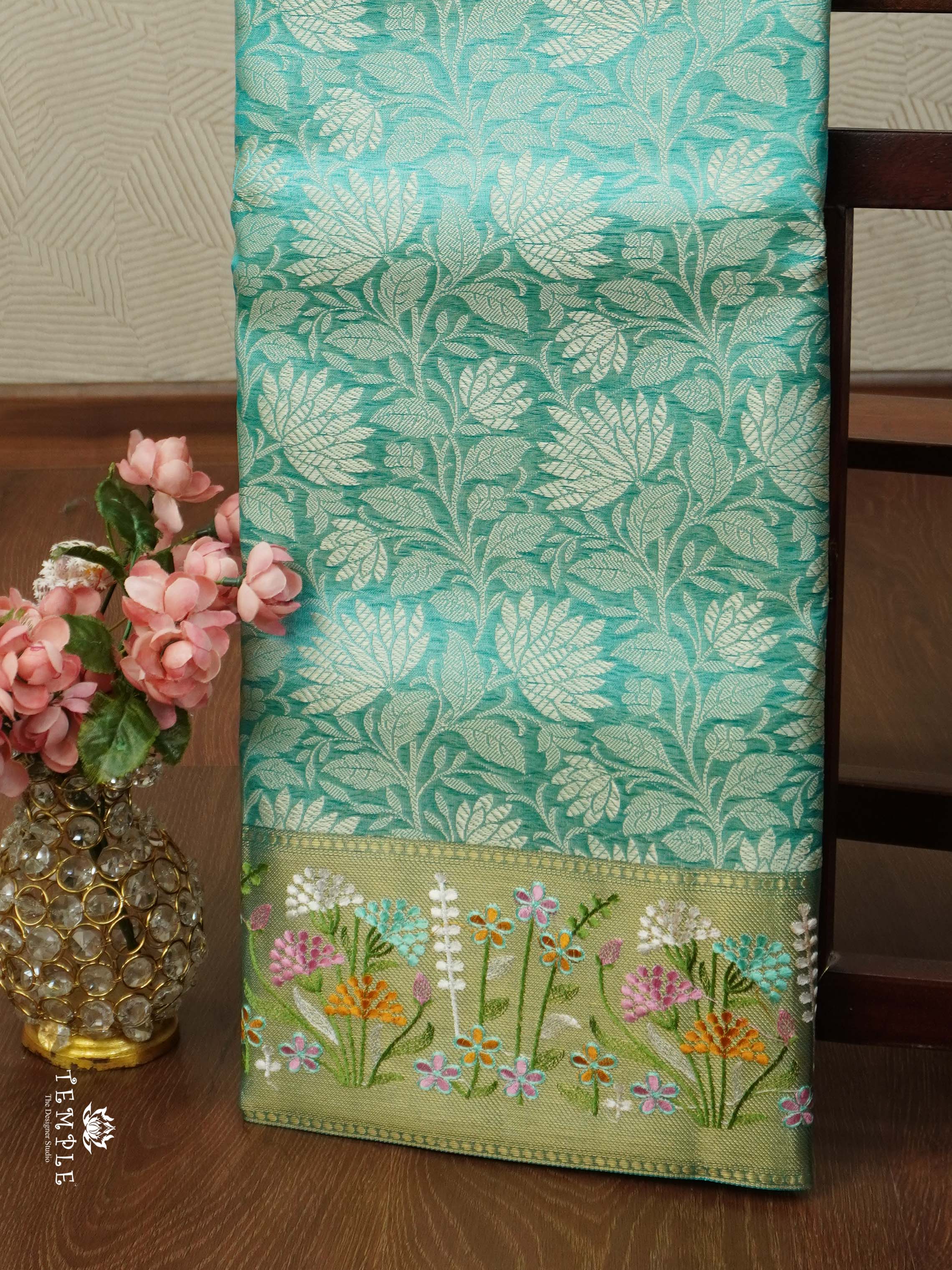 Banarasi Tissue Silk Saree(Sea Green) | TTDS2137 | PRE BOOKING