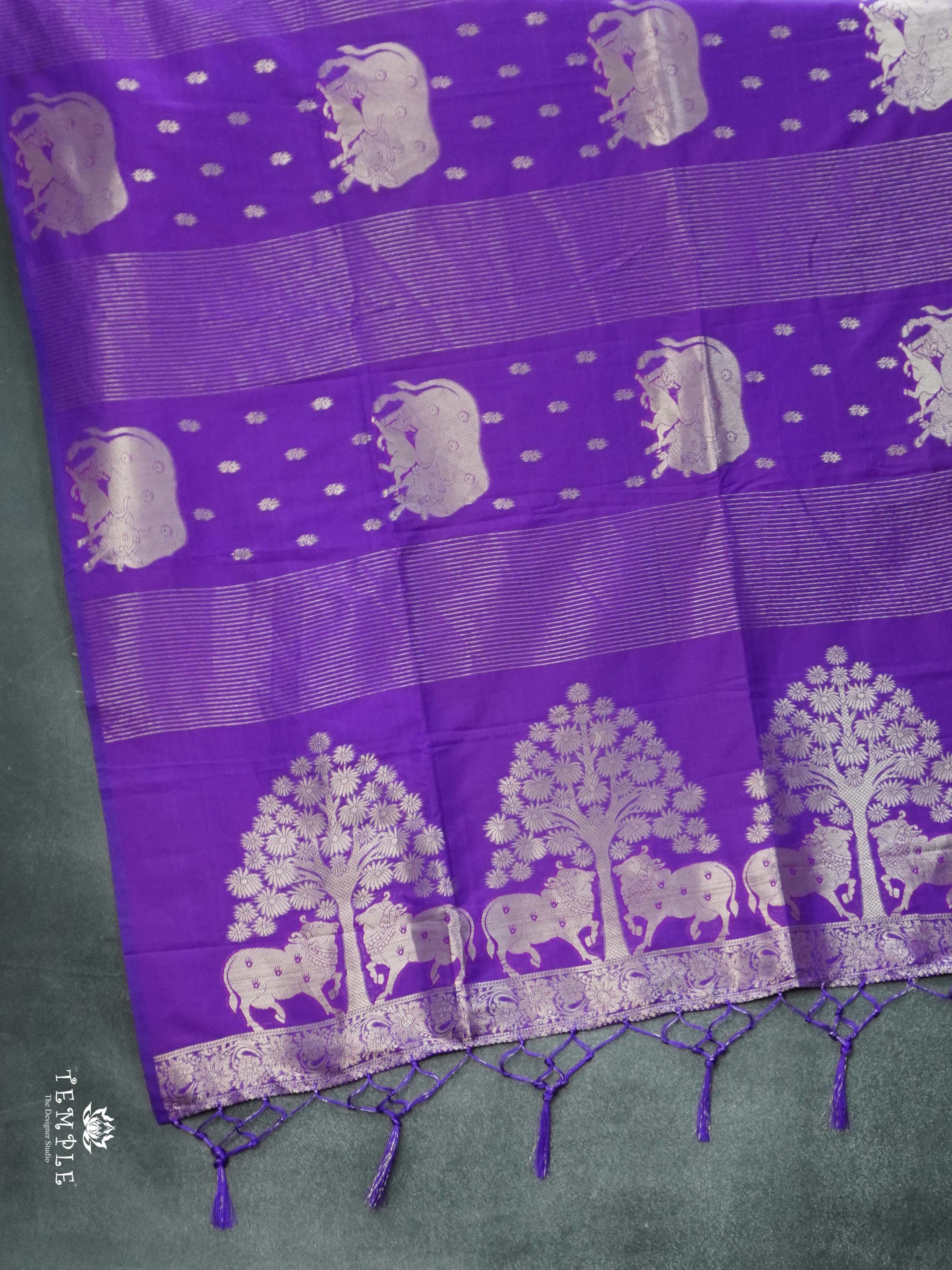 Semi Soft Silk Saree With Pichwai Motifs | TTDS2649