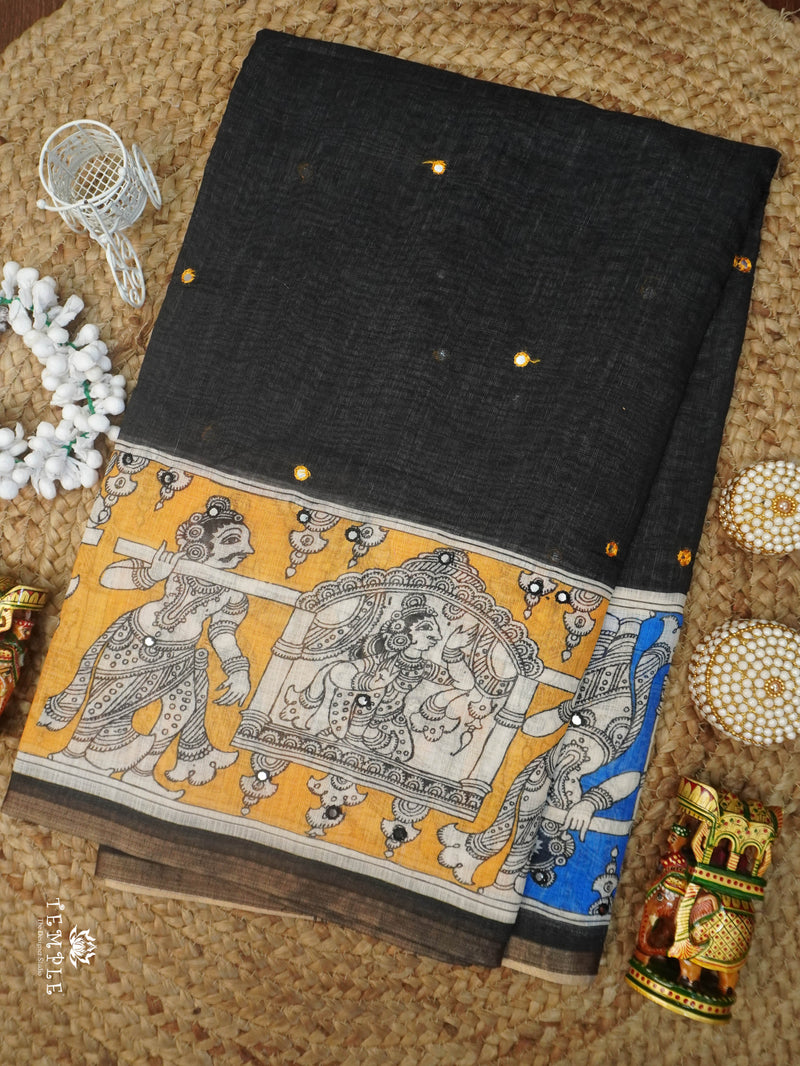 Linen Cotton Saree | TTDS3143