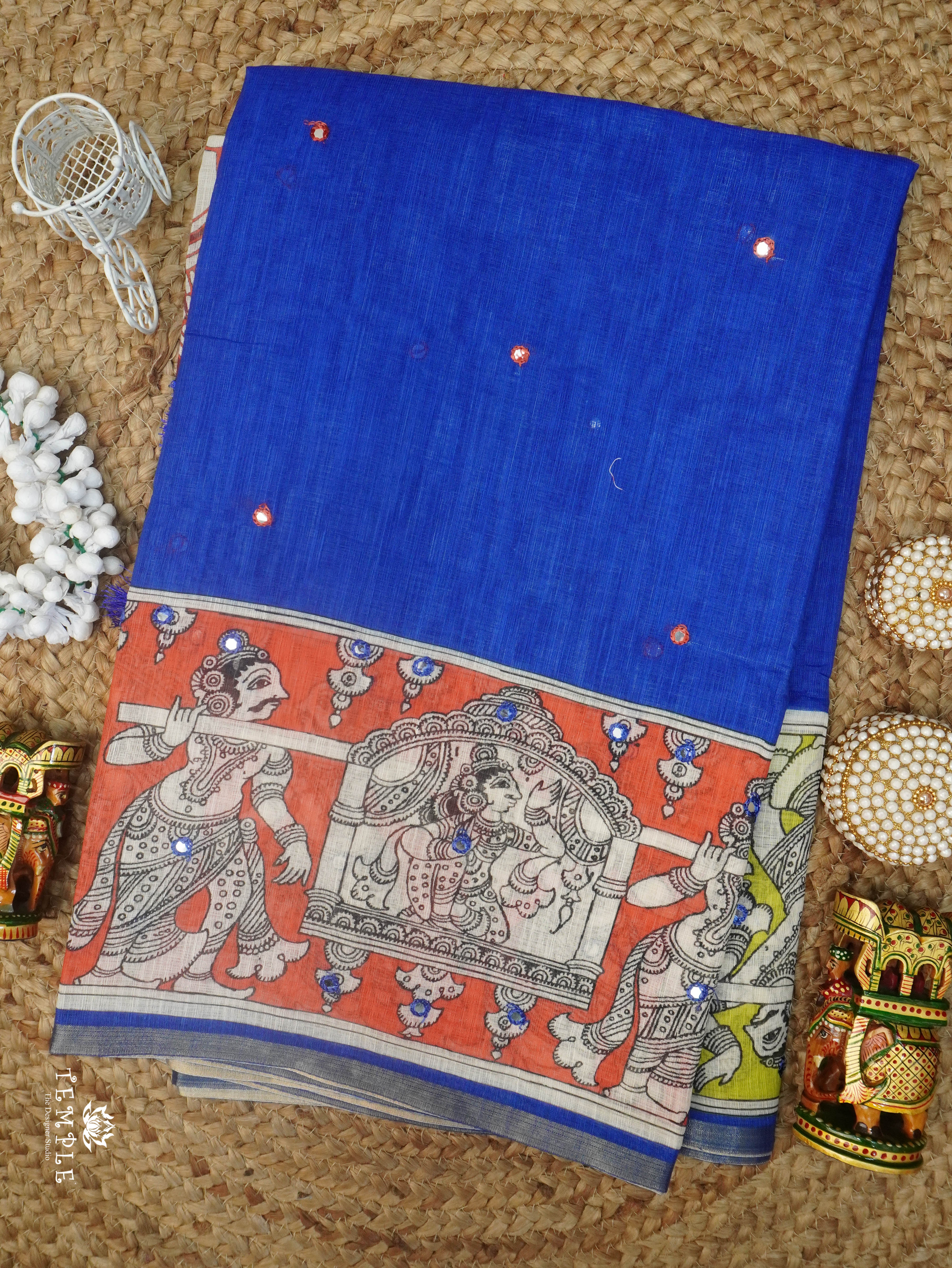 Linen Cotton Saree | TTDS3143