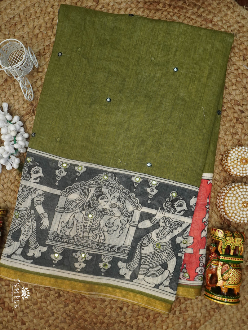 Linen Cotton Saree | TTDS3143