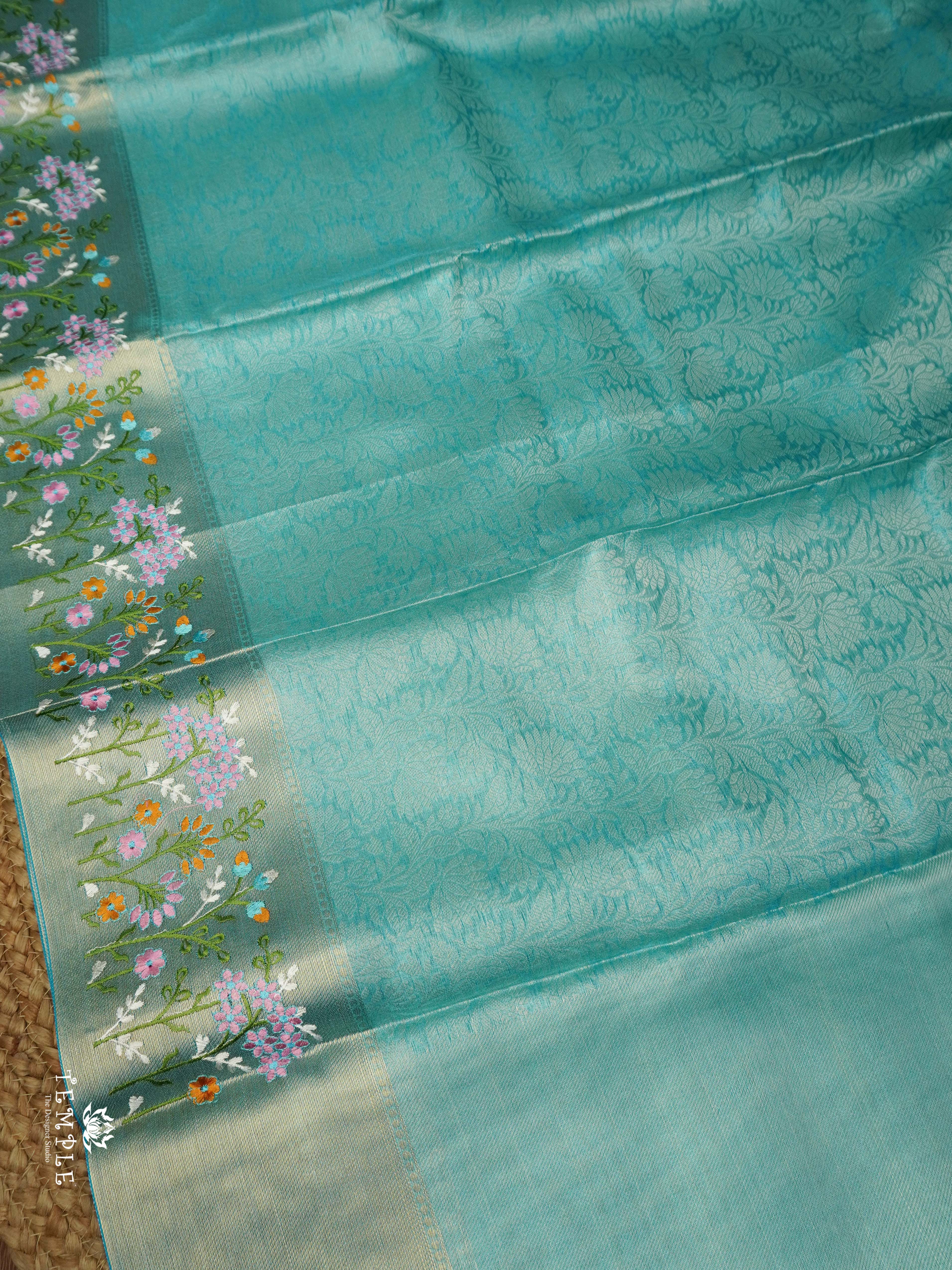 Banarasi Tissue Silk Saree(Sea Green) | TTDS2137 | PRE BOOKING