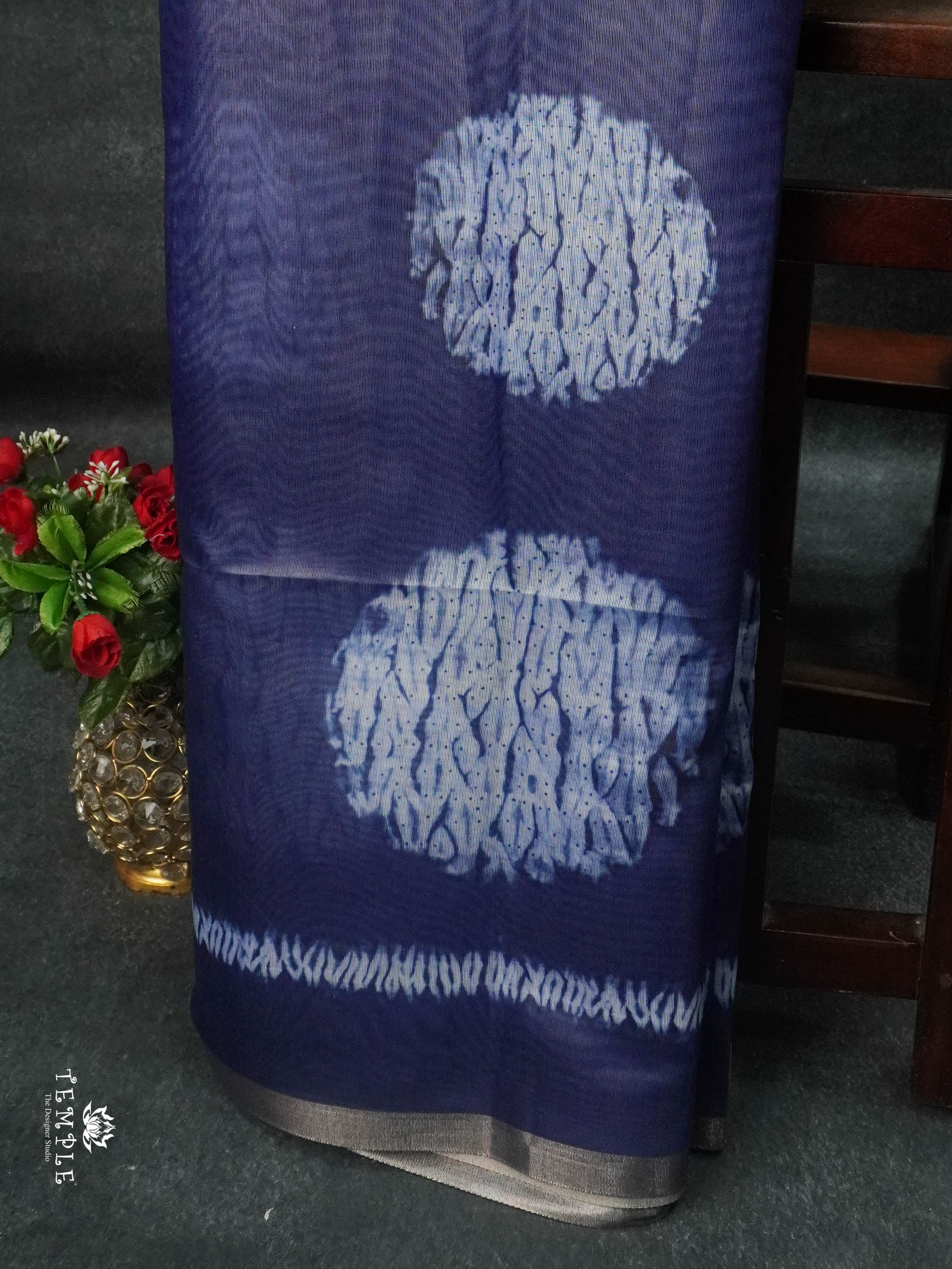 Summer Loom Cotton Saree(Shibori Printed) | TTDS1688