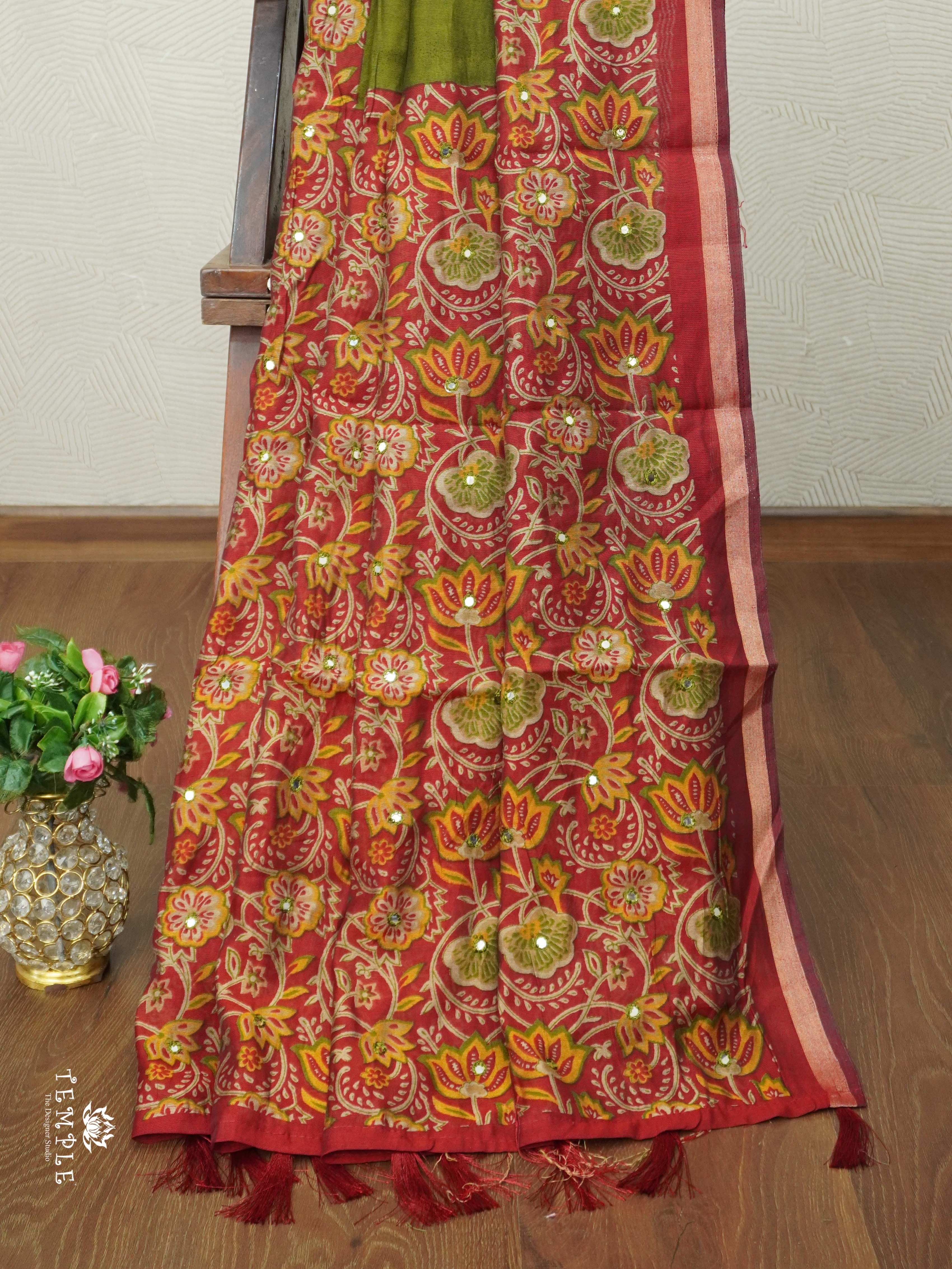 Fancy Soft Cotton Saree | TTDS2231