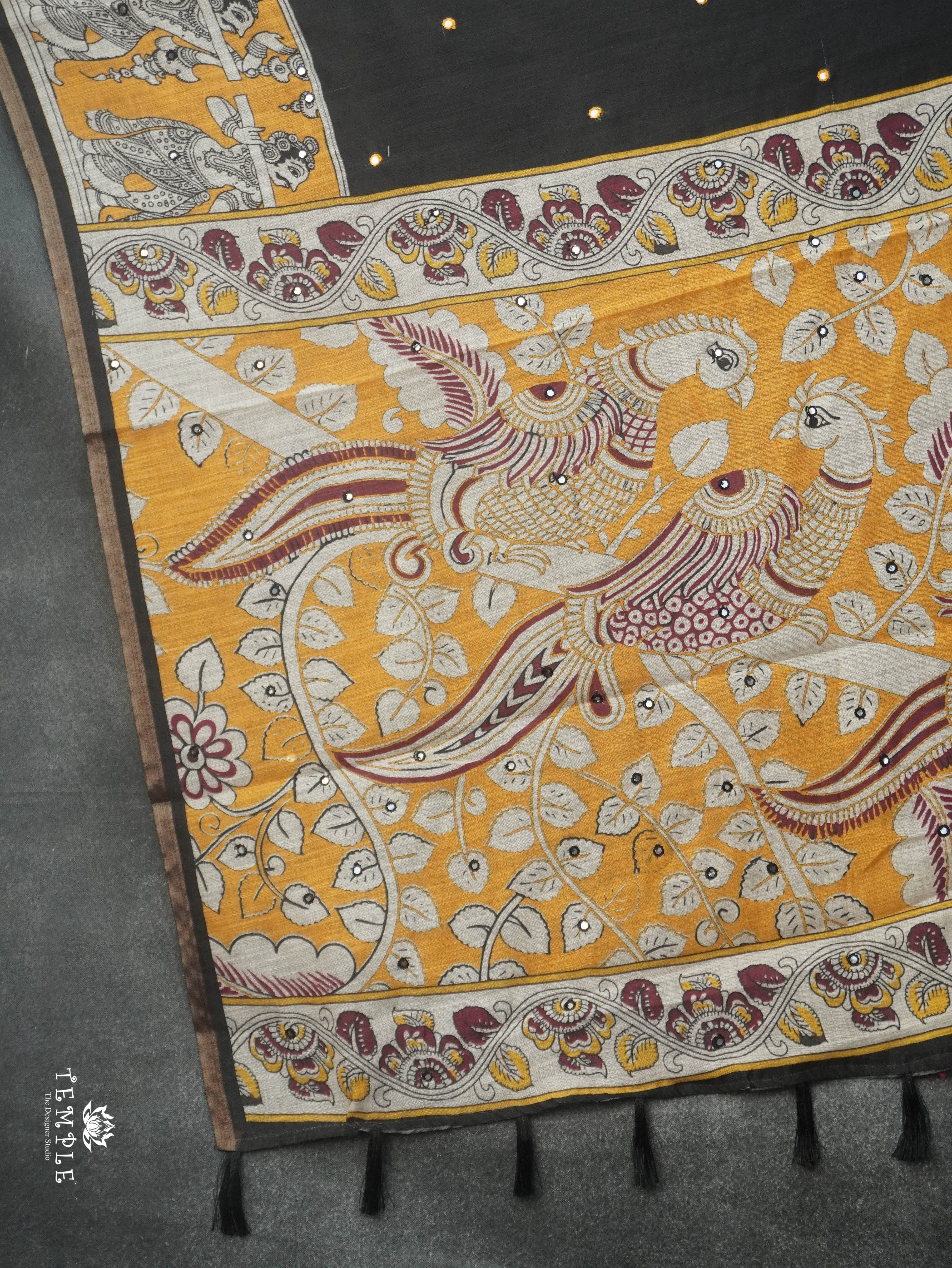 Linen Cotton Saree | TTDS3143