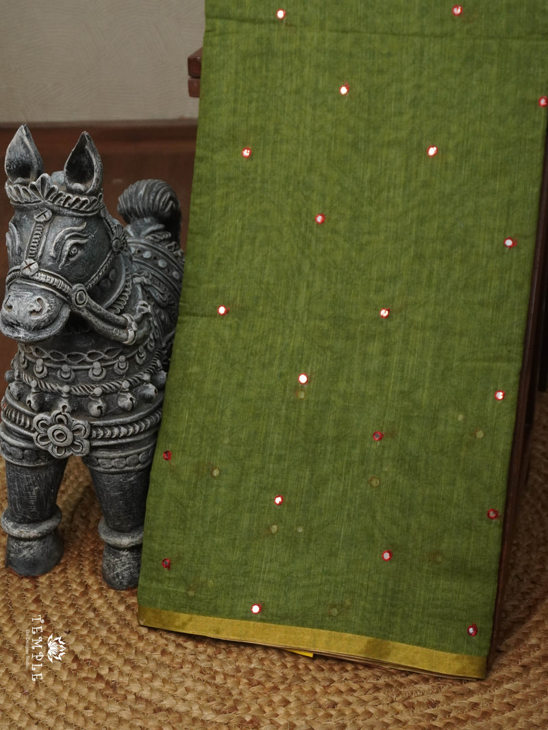 Linen Cotton Saree | TTDS3142
